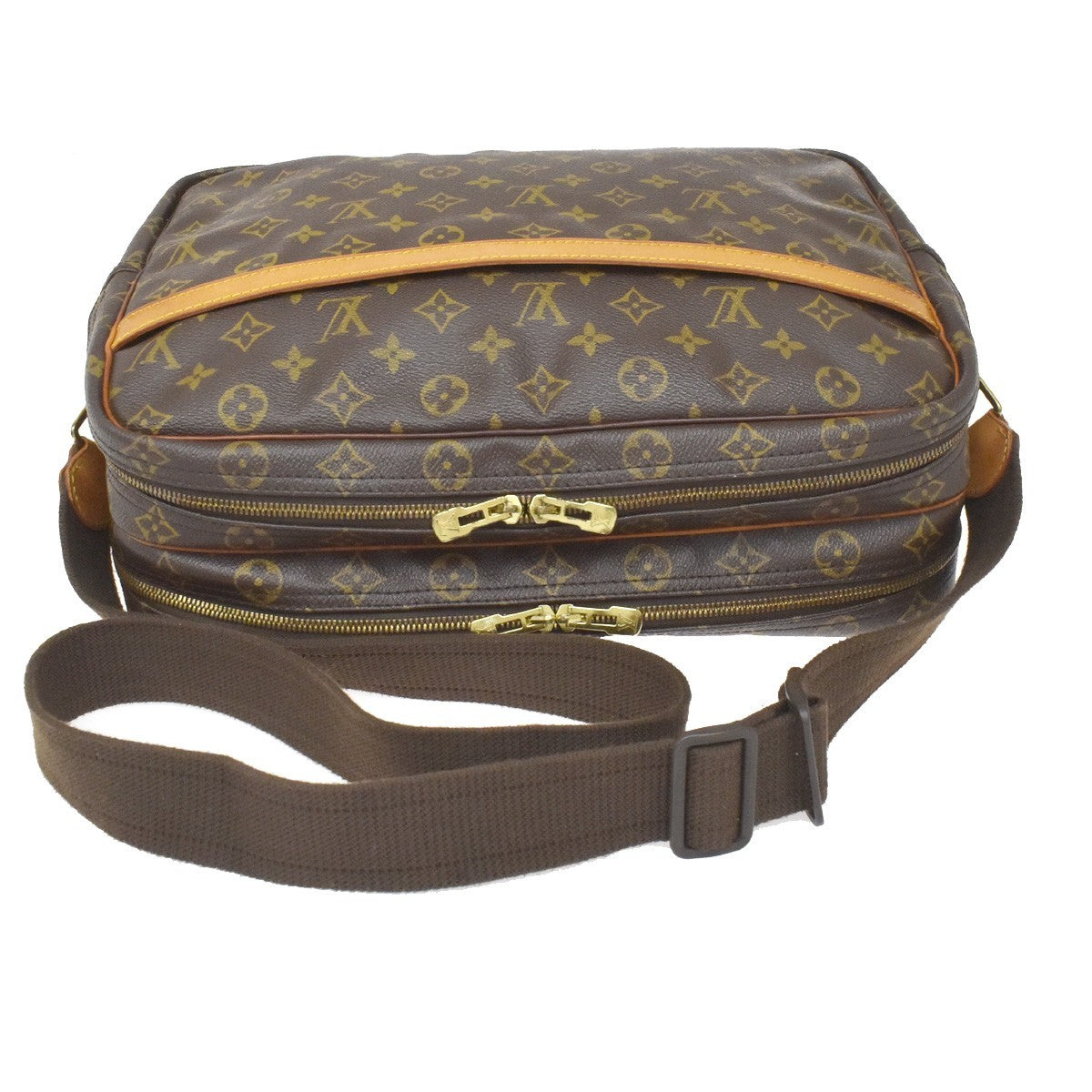 Louis Vuitton Reporter Monogram Canvas Brown Canvas Shoulder Bag Bag (Pre-Owned)
