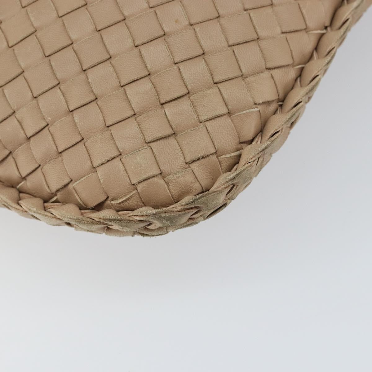 Bottega Veneta Veneta Hobo Intrecciato Nappa Beige Leather Shoulder Bag Bag (Pre-Owned)