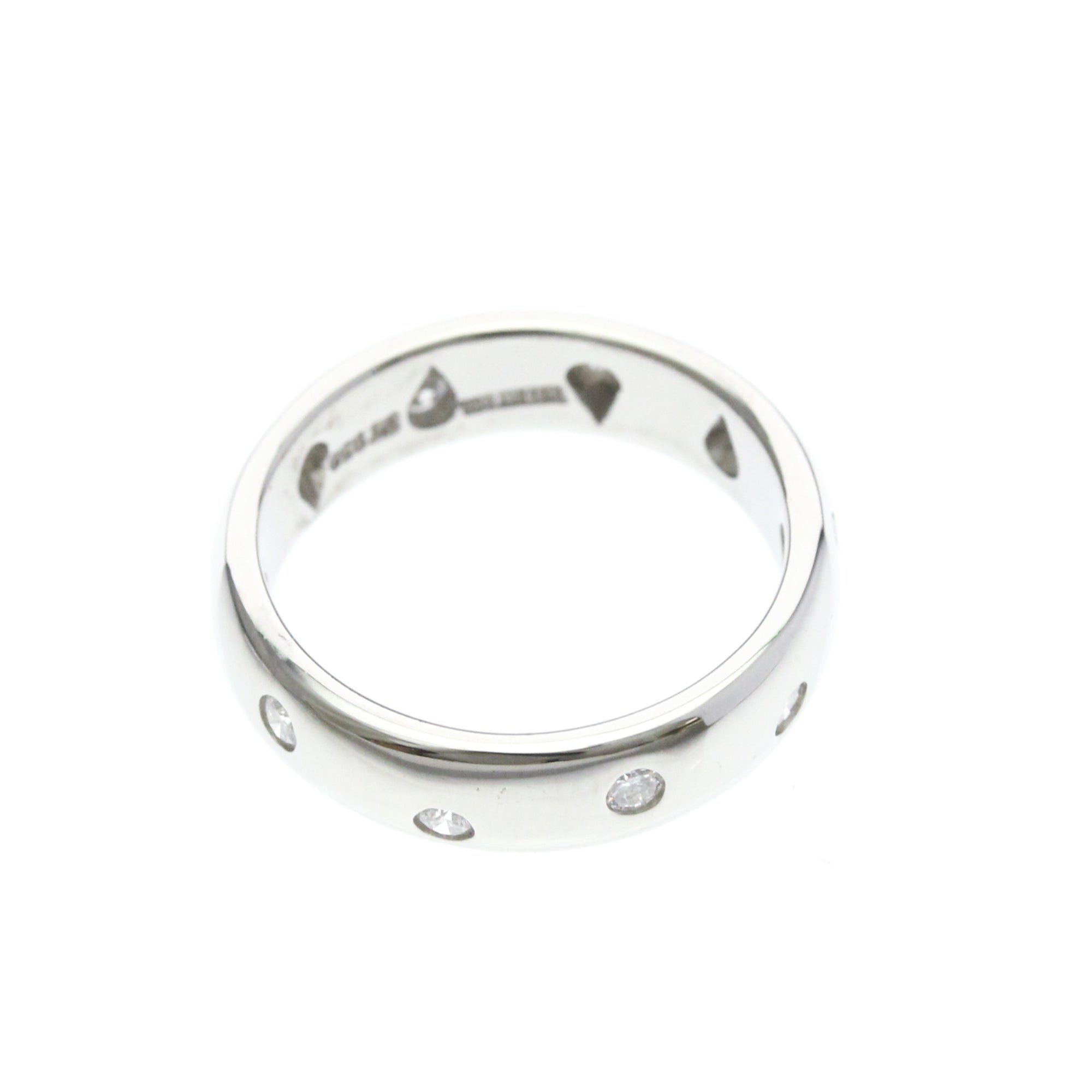 Tiffany & Co. Dots 950 Platinum Silver Platinum Ring Jewelry (Pre-Owned)
