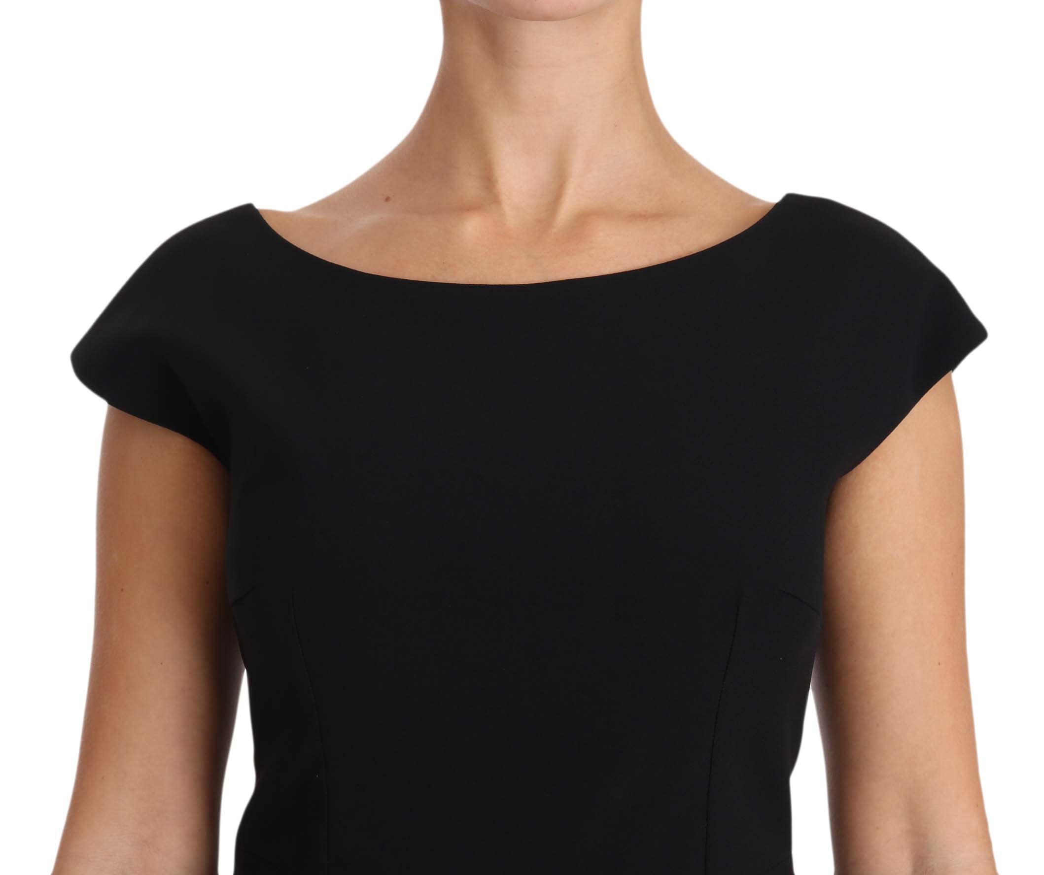 Dolce & Gabbana Black Stretch Fit Flare Gown Women's Maxi