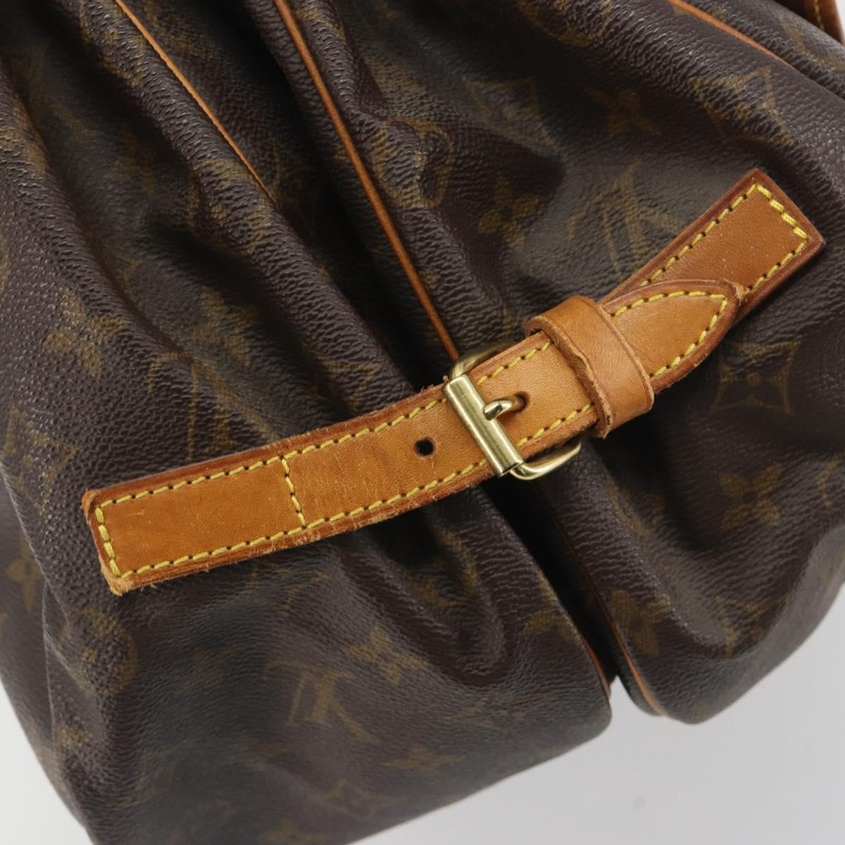 Louis Vuitton Saumur Monogram Brown Canvas Shoulder Bag Bag (Pre-Owned)