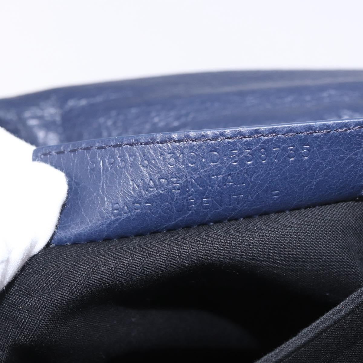 Balenciaga Classic Studs Envelope Strap Clutch Leather Navy Leather Clutche & Pouche Bag (Pre-Owned)
