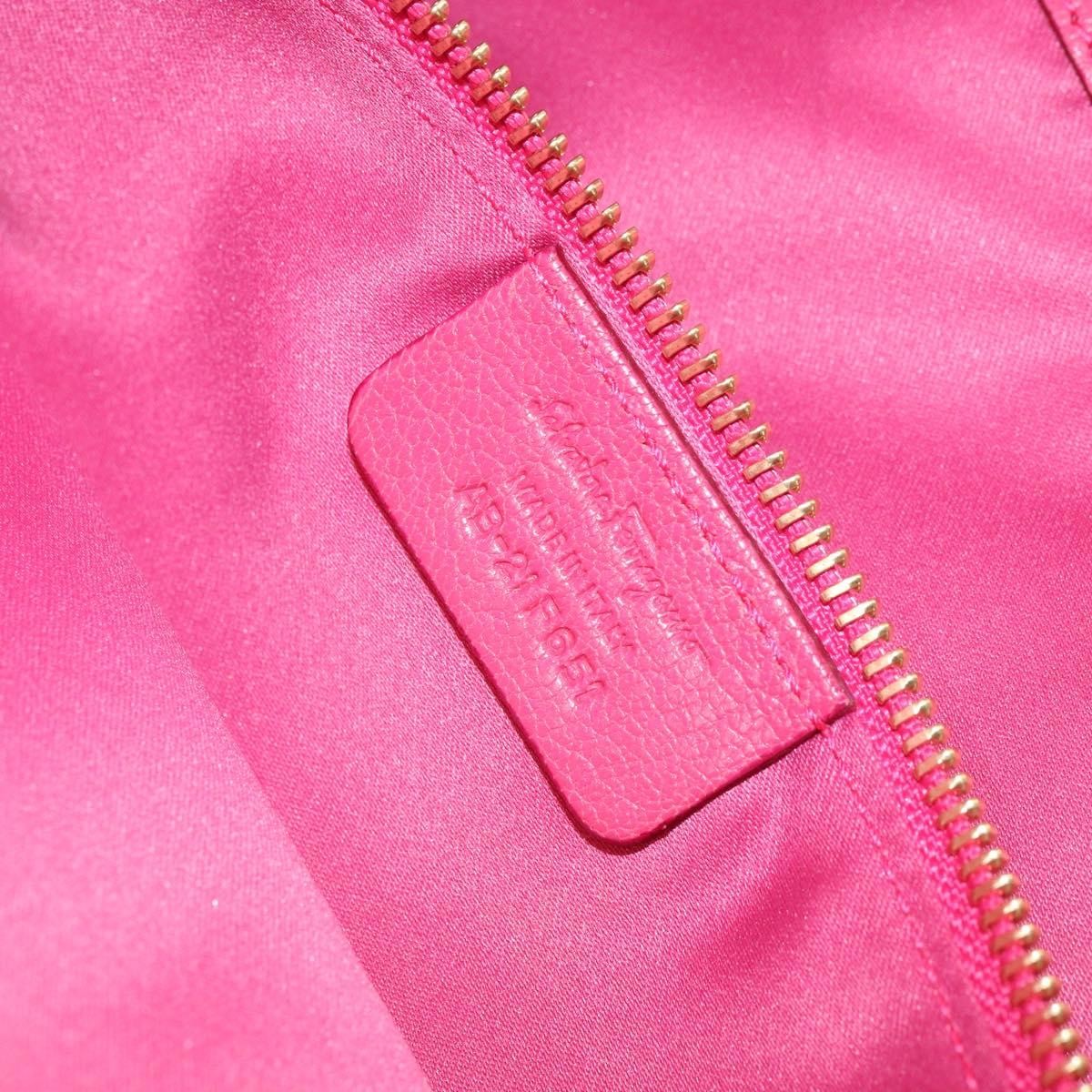 Salvatore Ferragamo Gancini Tote Leather Pink Leather Tote Bag Bag (Pre-Owned)
