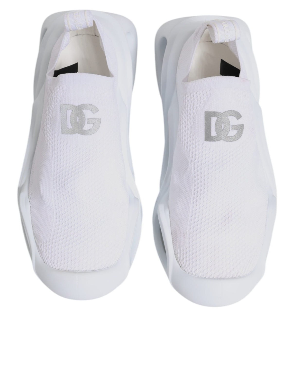 Dolce & Gabbana White Slip On Wave Low Top Sneakers Women's Shoes (Pre-Owned)
