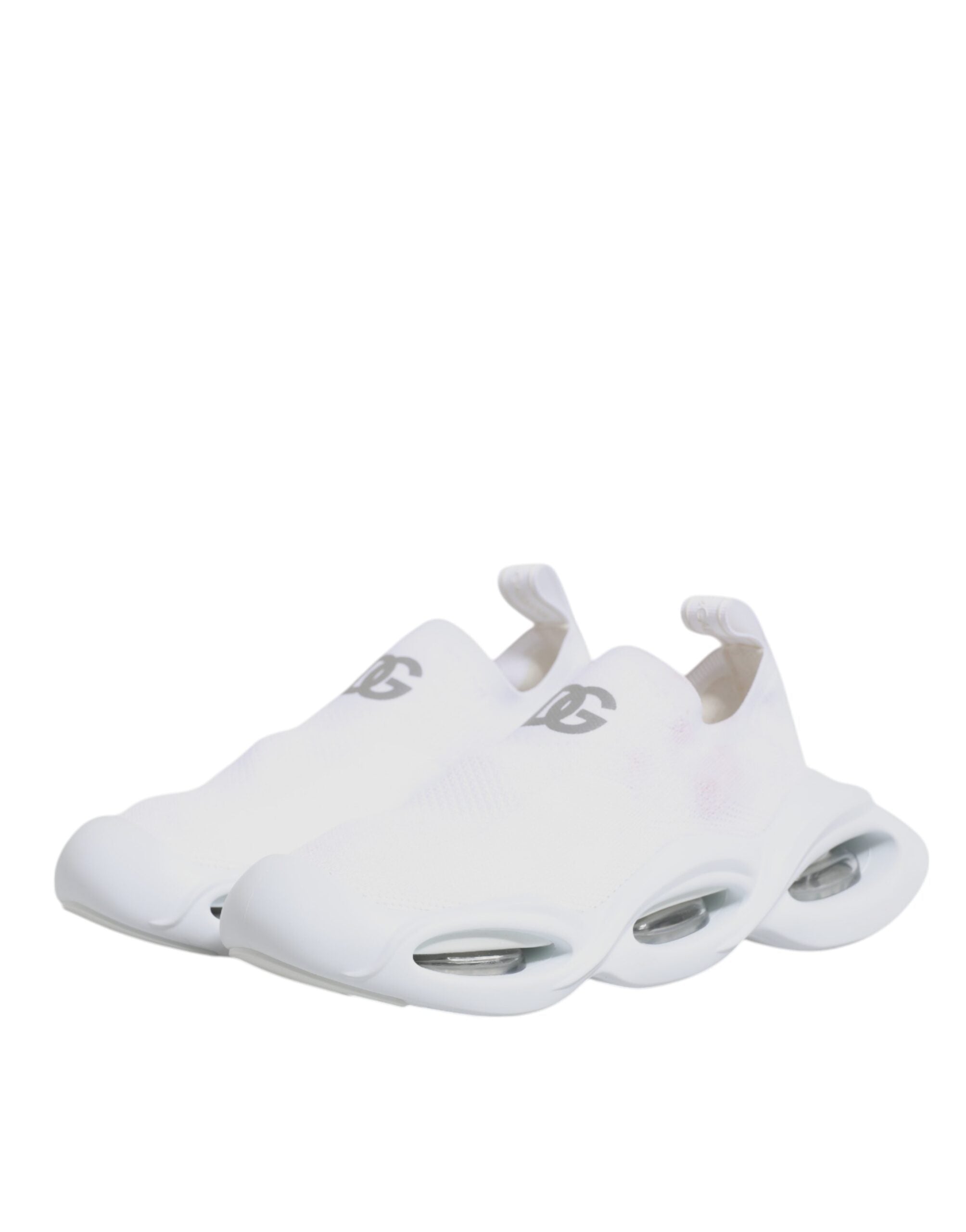 Dolce & Gabbana White Slip On Wave Low Top Sneakers Women's Shoes (Pre-Owned)