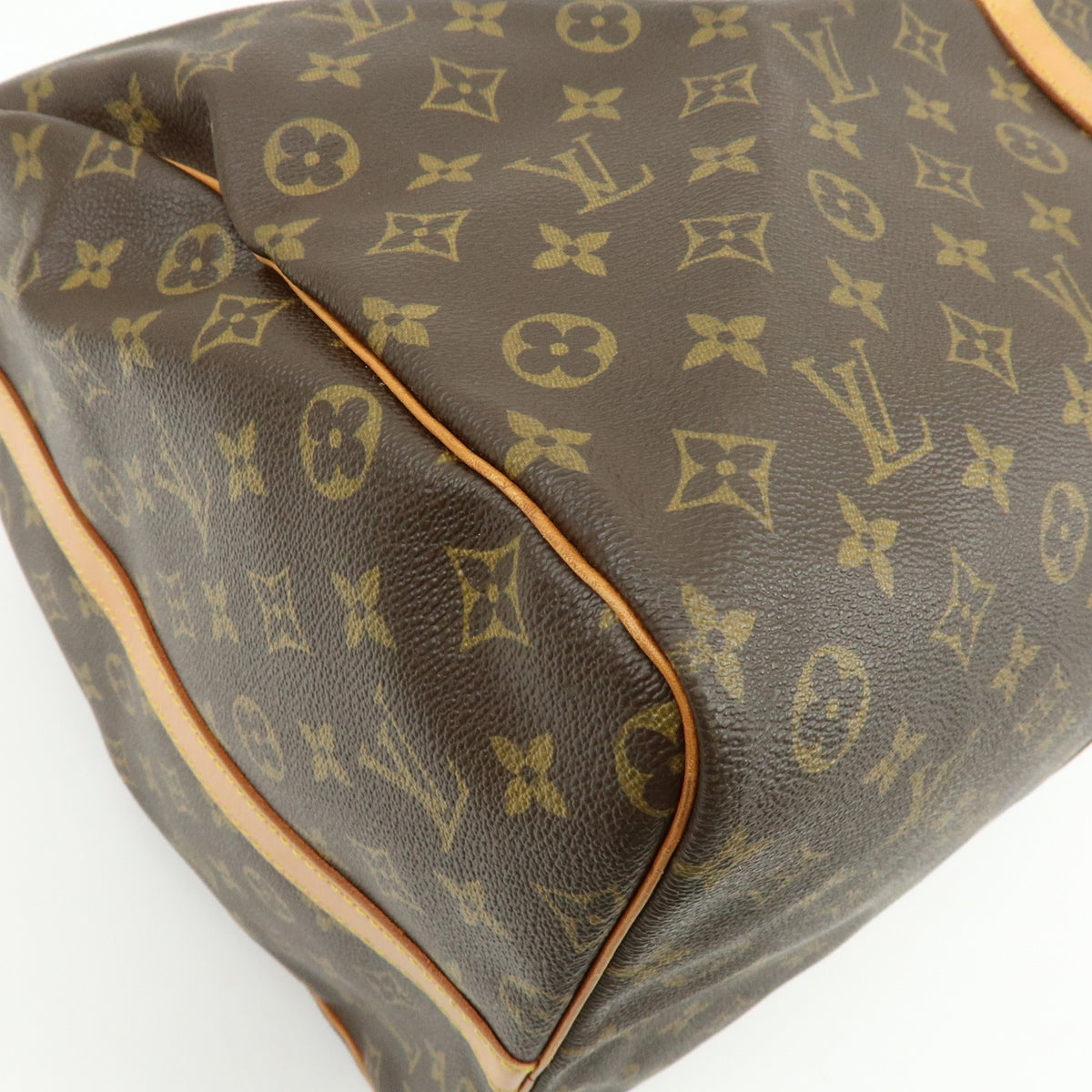 Louis Vuitton Keepall Bandouliere Monogram Canvas Brown Canvas Travel Bag Bag (Pre-Owned)