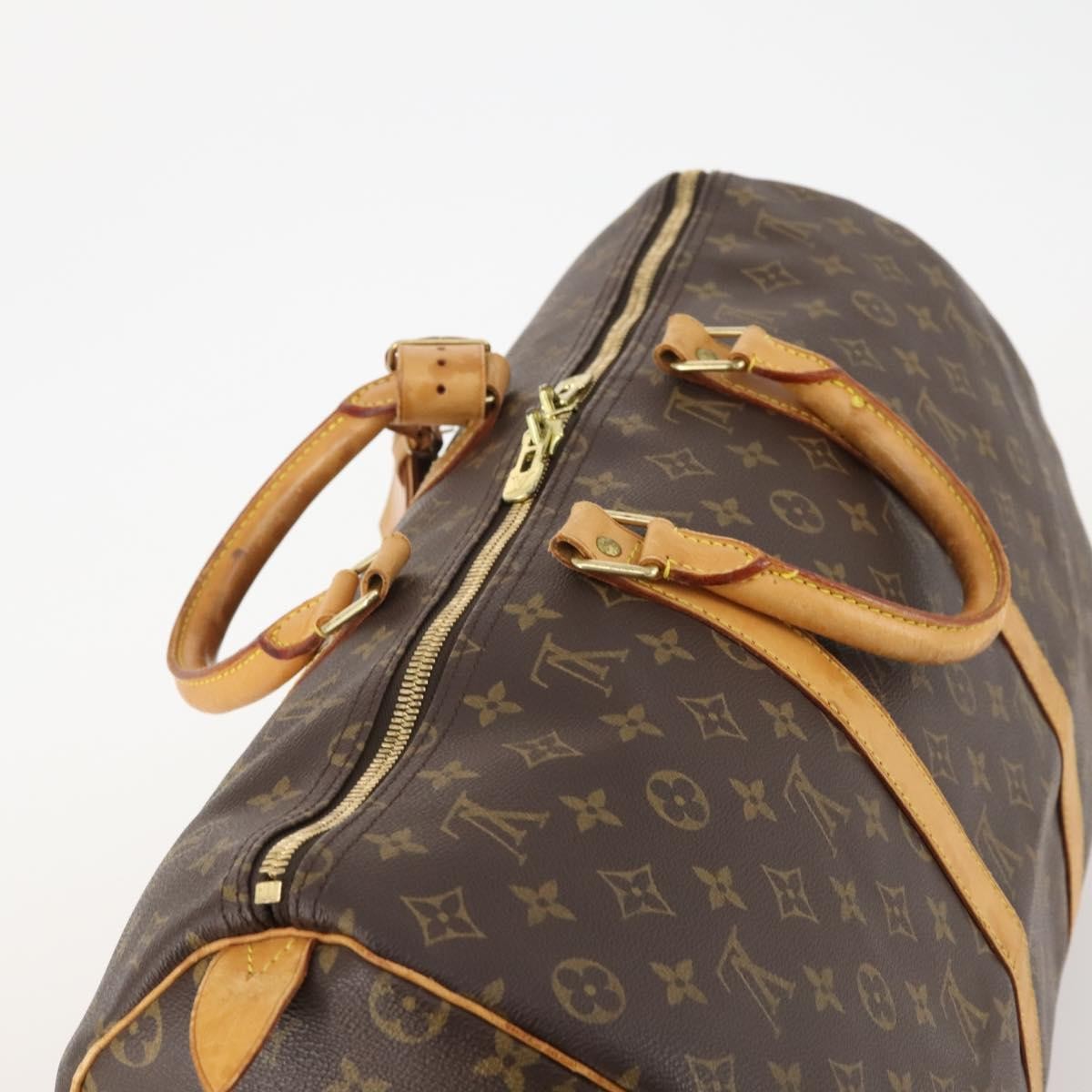 Louis Vuitton Keepall Monogram Canvas Brown Canvas Travel Bag Bag (Pre-Owned)