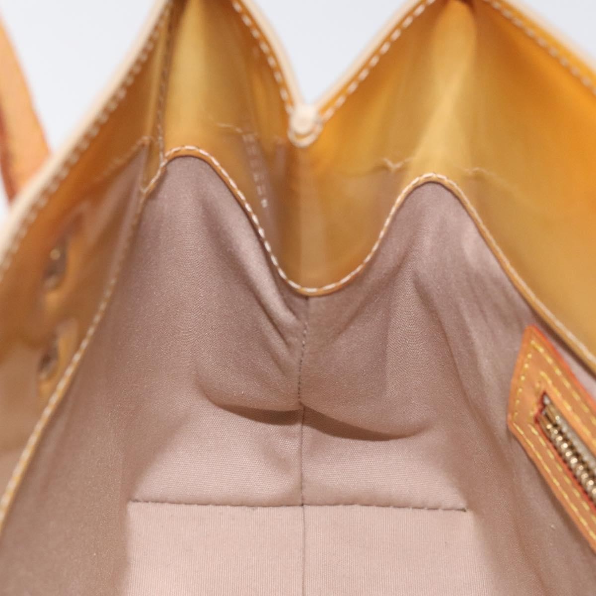 Louis Vuitton Reade Monogram Vernis Beige Patent_Leather Handbag (Pre-Owned)