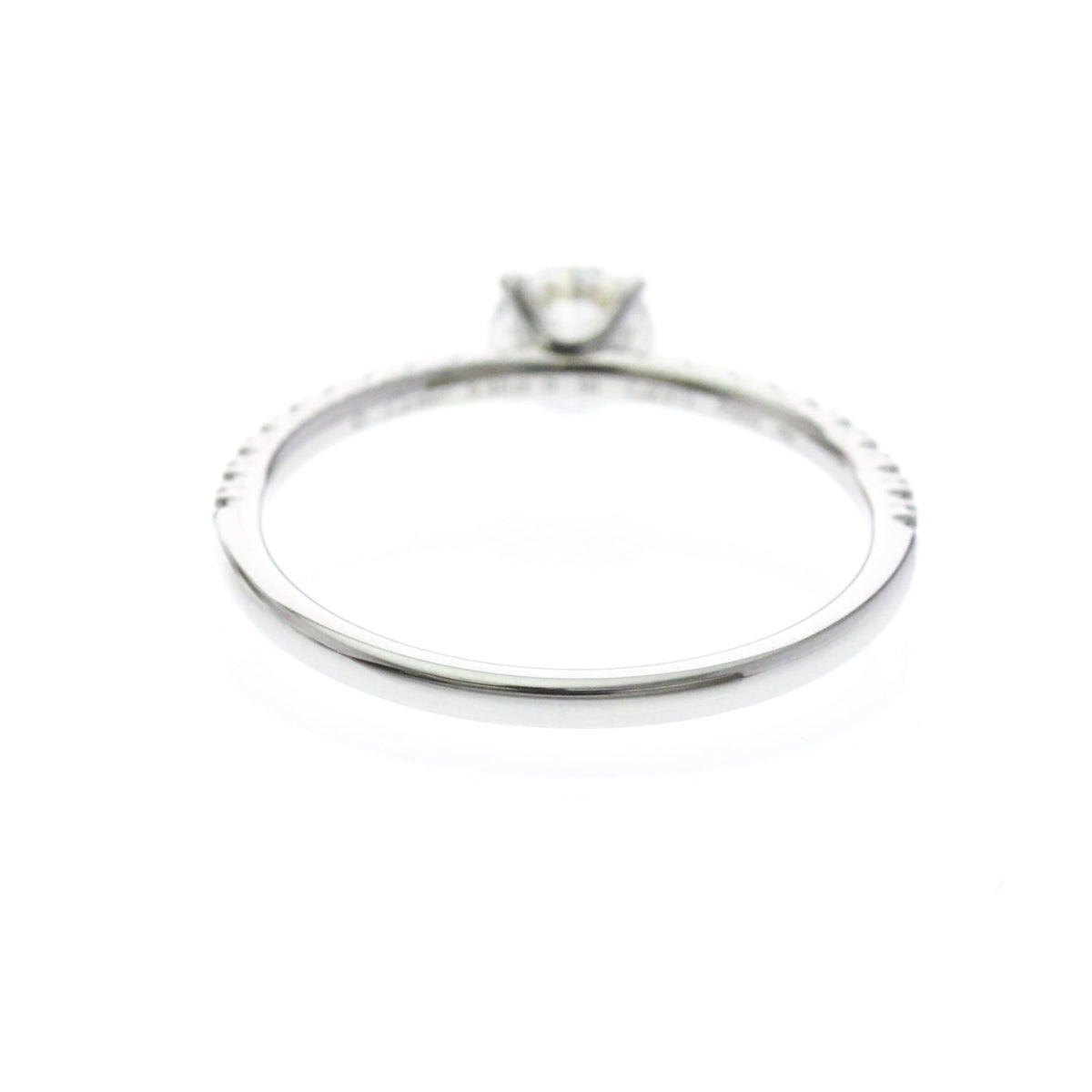 Cartier Etincelle De Cartier Solitaire Platinum With Rbc Diamond And Pave Diamonds G/Vs1 Silver Platinum Ring Jewelry (Pre-Owned)