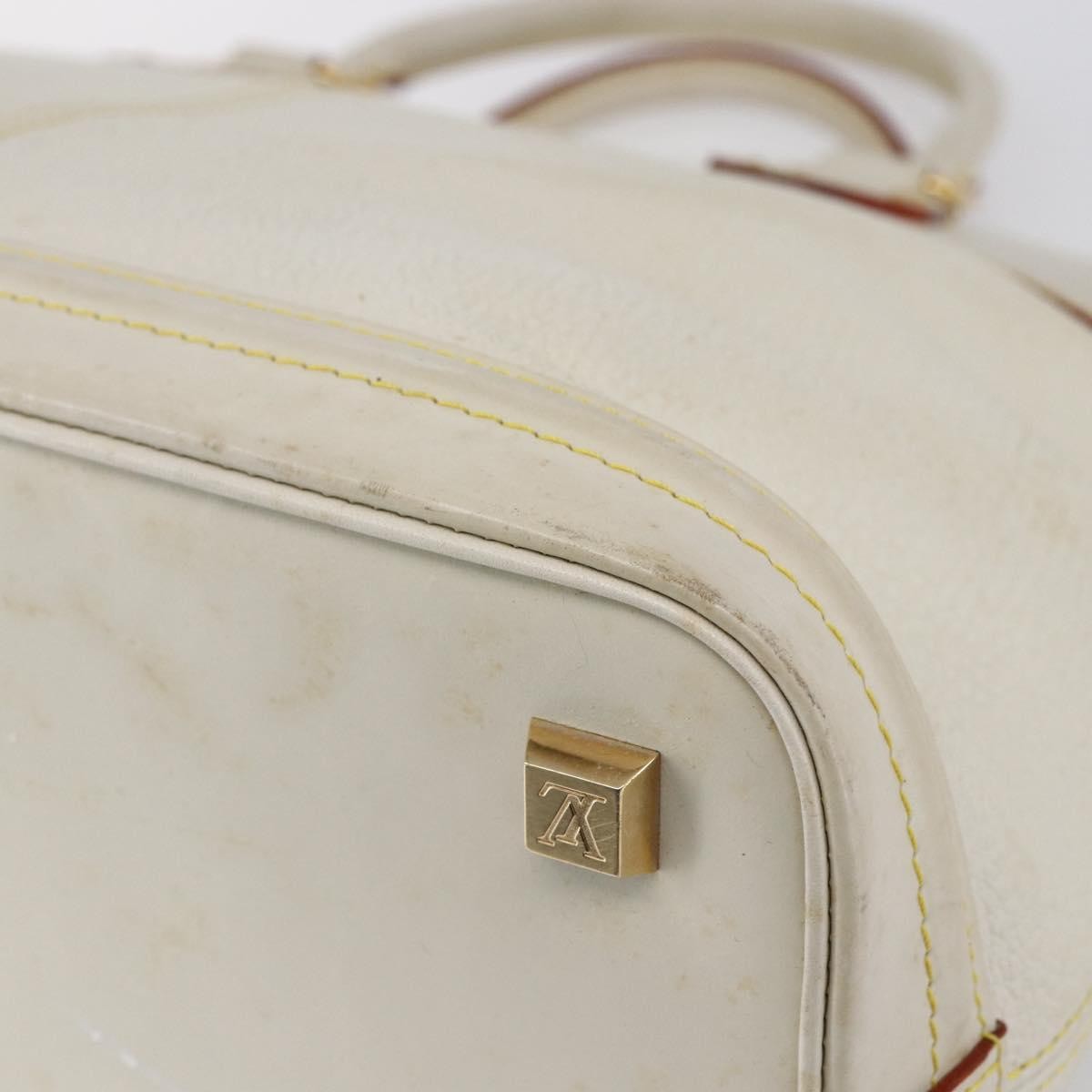 Louis Vuitton Suhali Lockit Leather White Leather Tote Bag Bag (Pre-Owned)