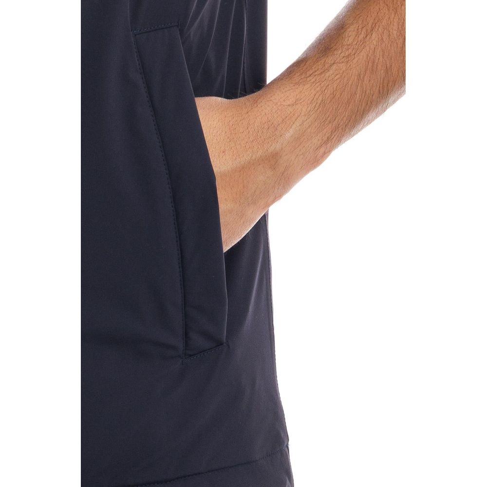 Herno Blue Nylon Men's Vest