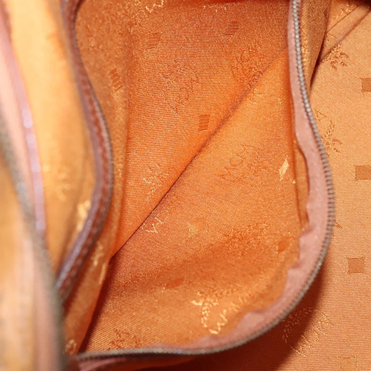 MCM Visetos Canvas And Leather Brown Pvc Handbag (Pre-Owned)