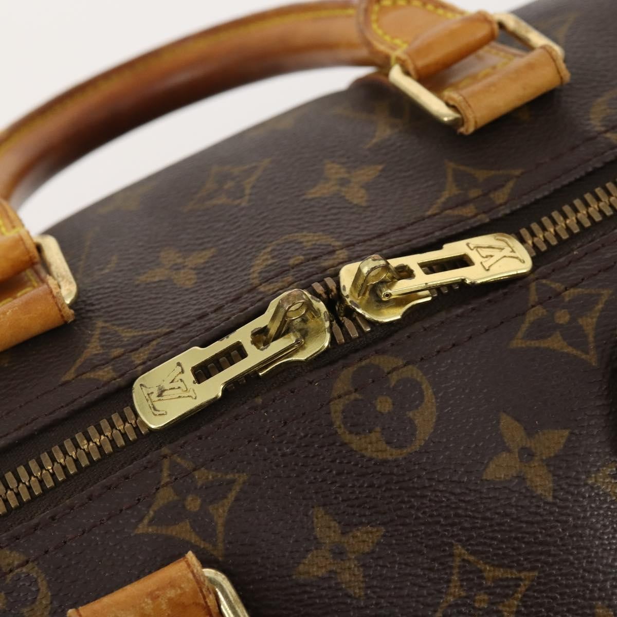 Louis Vuitton Keepall Monogram Canvas Brown Canvas Travel Bag Bag (Pre-Owned)