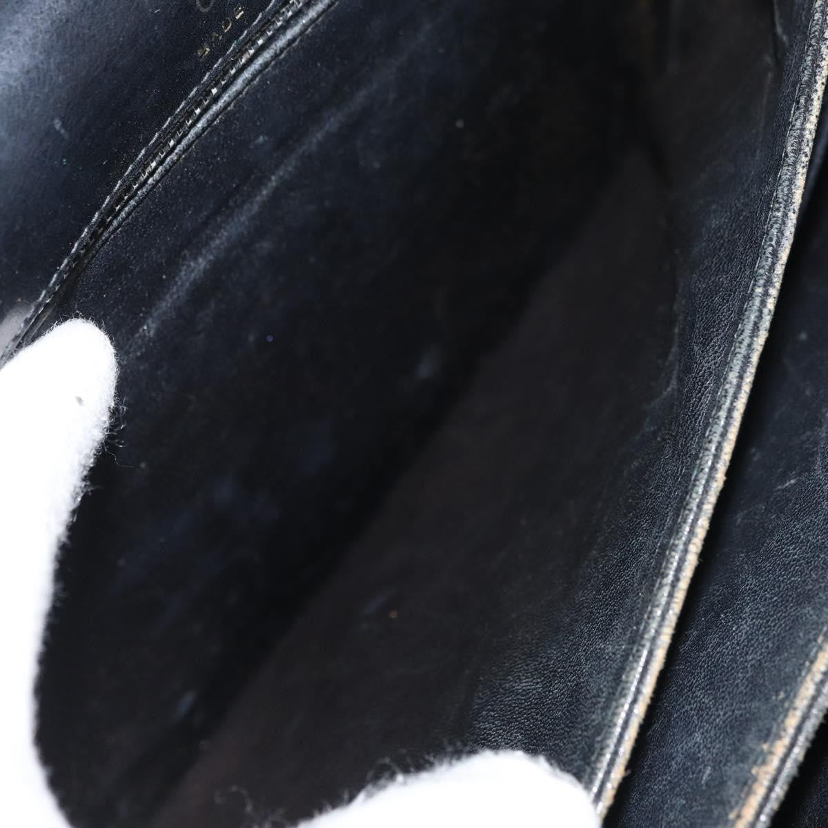 Celine Shoulder Leather Black Leather Shoulder Bag Bag (Pre-Owned)