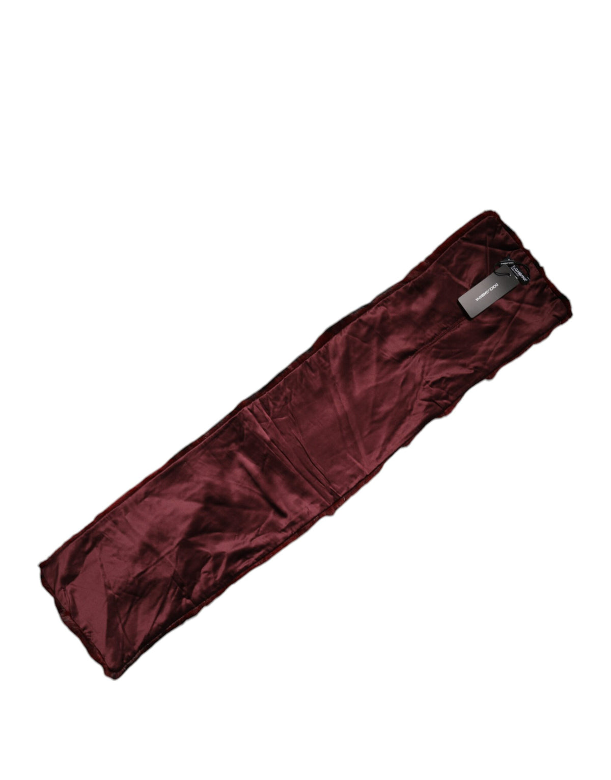 Dolce & Gabbana Black Red Stripe Fur Shawl Neck Wrap Women's Scarf