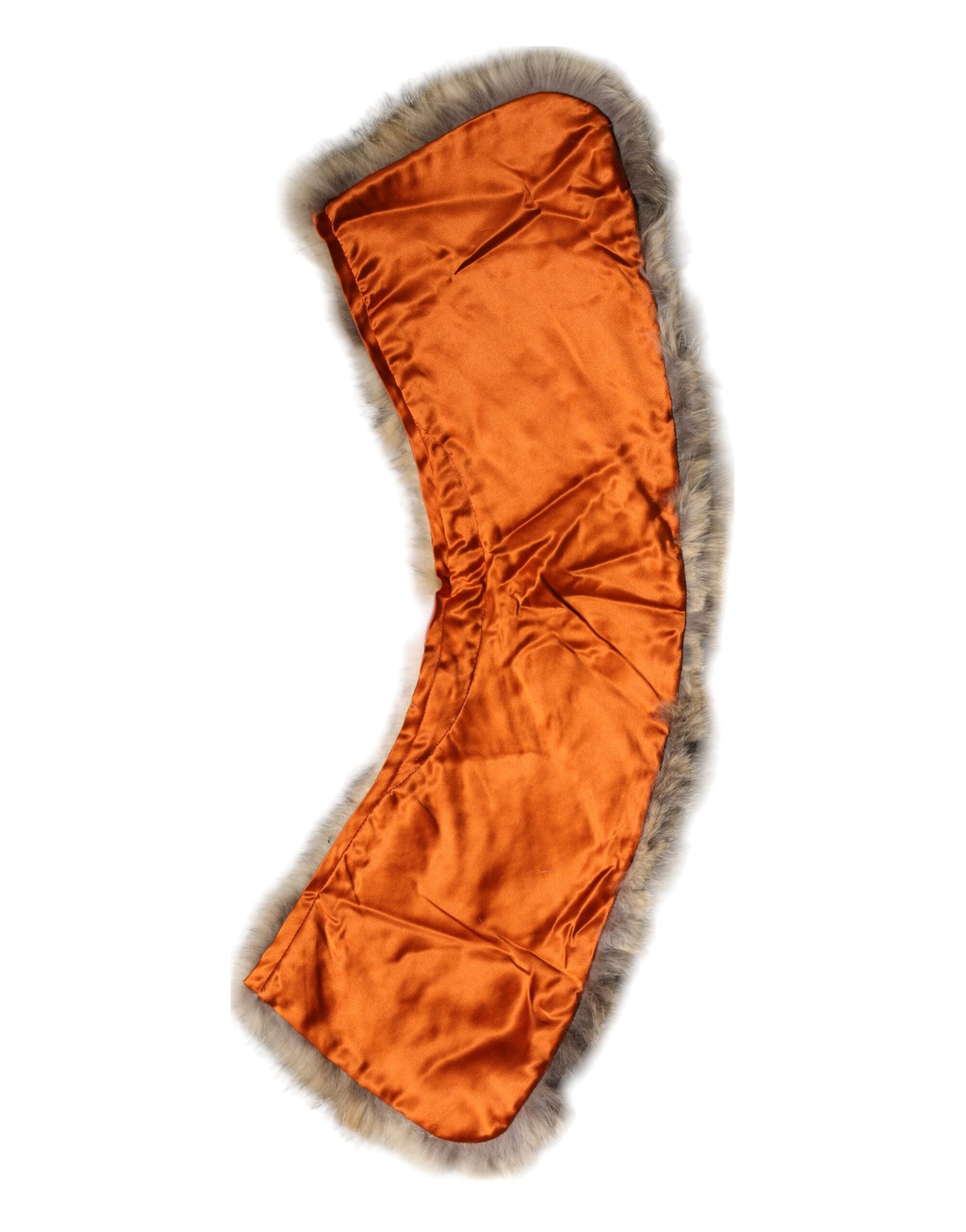 Dolce & Gabbana Brown Fur Shoulder Collar Neck Wrap Women's Scarf