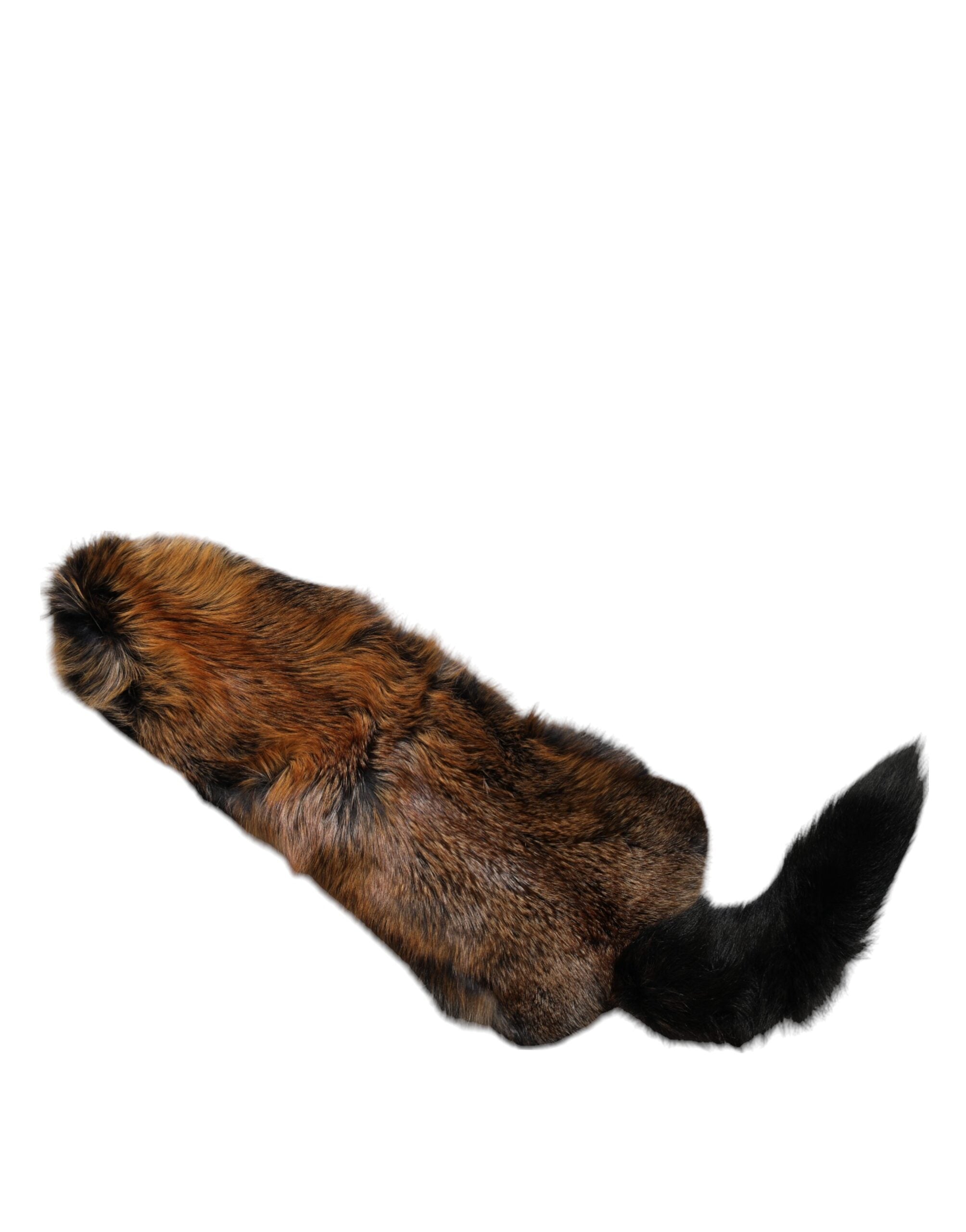 Dolce & Gabbana Brown Red Fox Fur Neck Warmer Winter Women's Scarf
