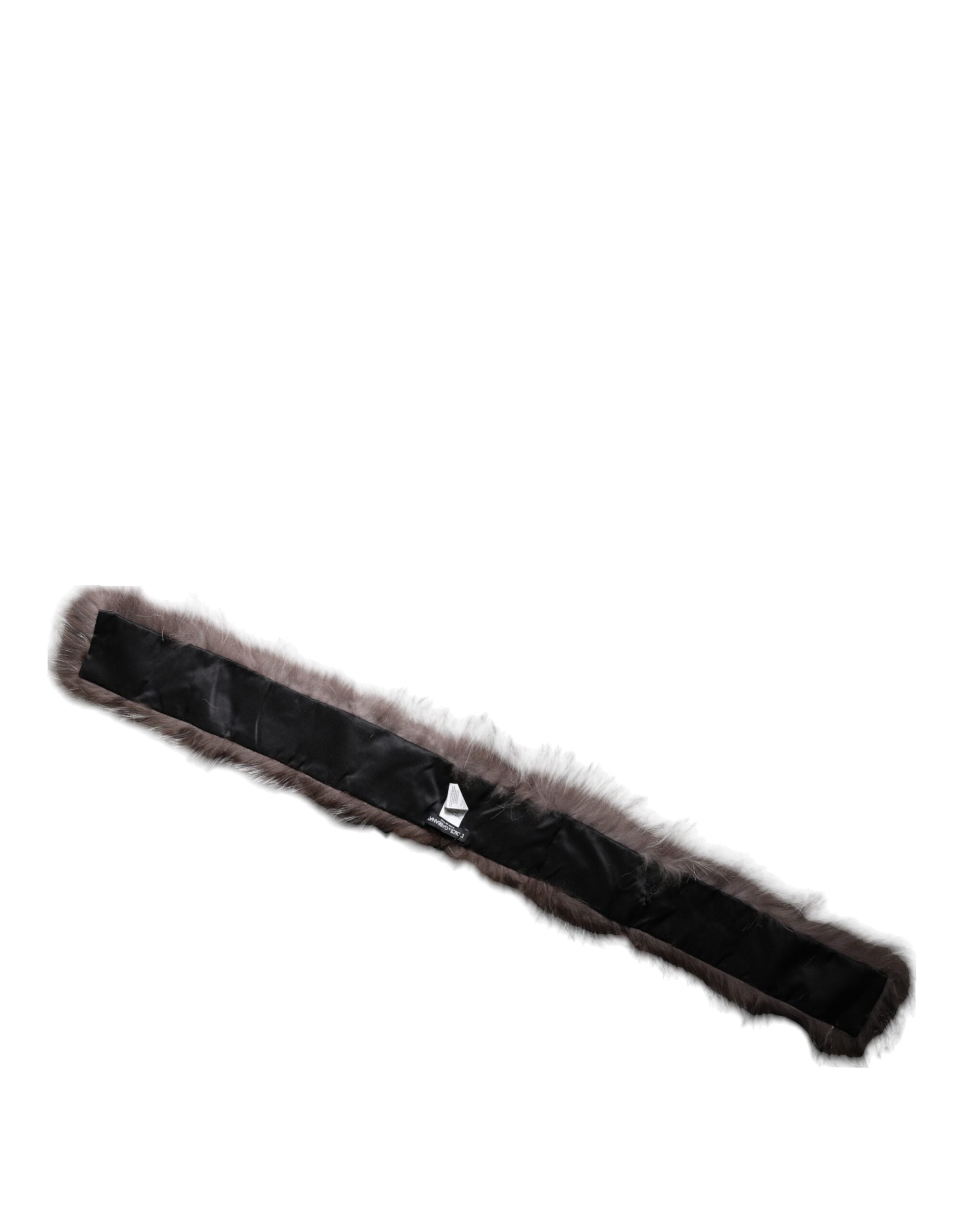 Dolce & Gabbana Gray Fox Fur Neck Wrap Warmer Winter Women's Scarf