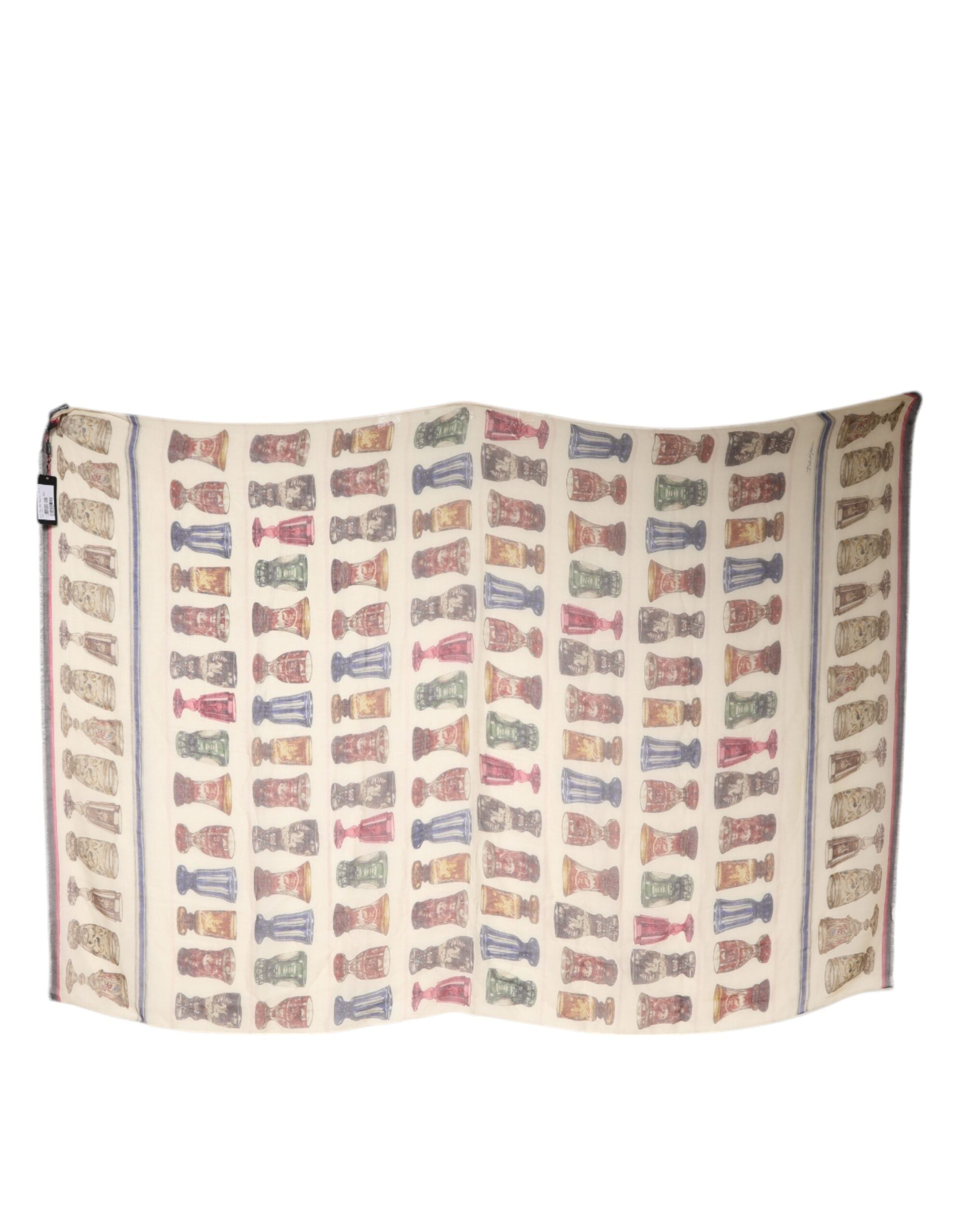 Dolce & Gabbana Multicolor Glass Cashmere Foulard Women's Scarf (Pre-Owned)