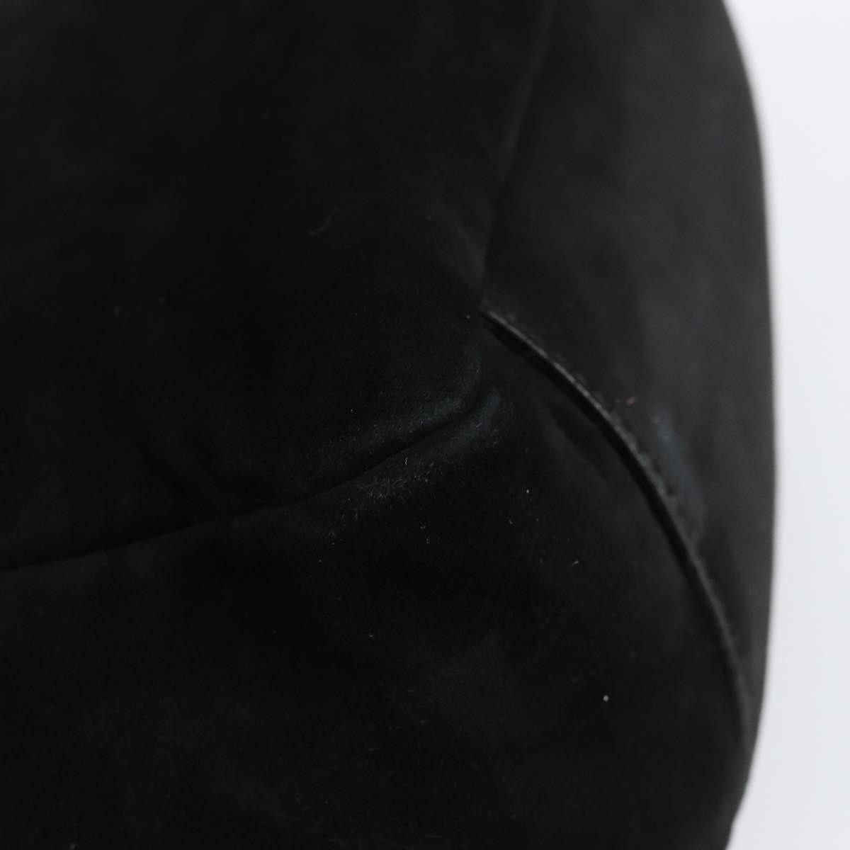 Salvatore Ferragamo Vala Suede Black Suede Handbag (Pre-Owned)