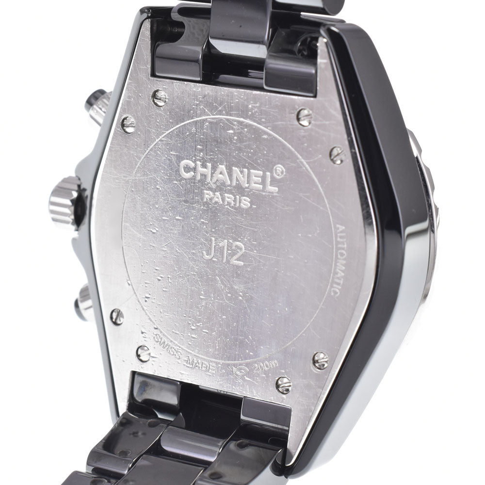 Chanel J12 Chronograph Automatic Ceramic And Stainless Steel Watch (Pre-Owned)