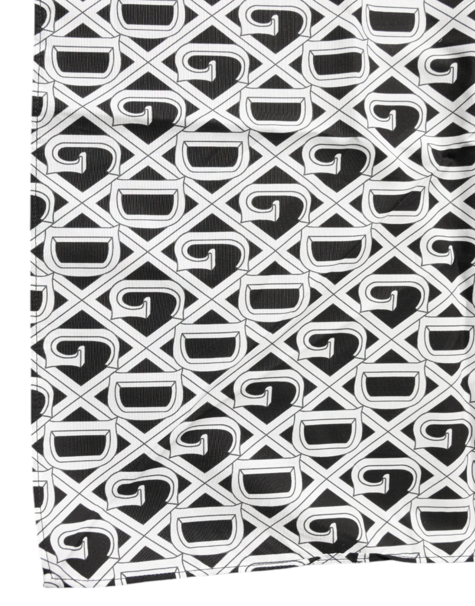 Dolce & Gabbana White Logo Monogram Cotton Bandana Men's Scarf