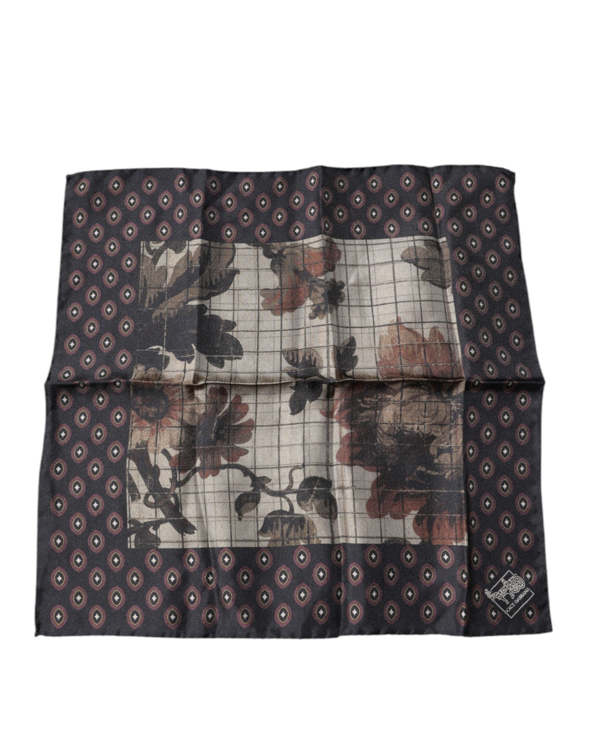 Dolce & Gabbana Multicolor Floral Fantasy Handkerchief Women's Scarf