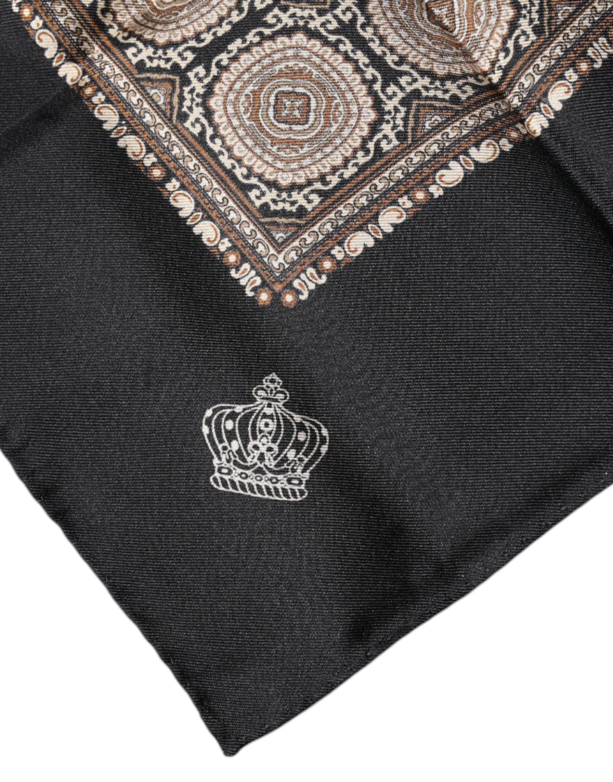 Dolce & Gabbana Multicolor Cactus Square Handkerchief Men's Scarf