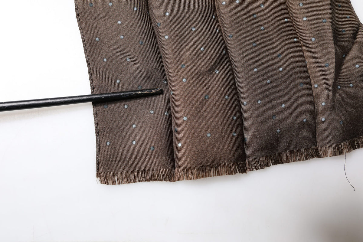 Dolce & Gabbana Brown Fantasy Silk Neck Wrap Shawl Men's Scarf (Pre-Owned)