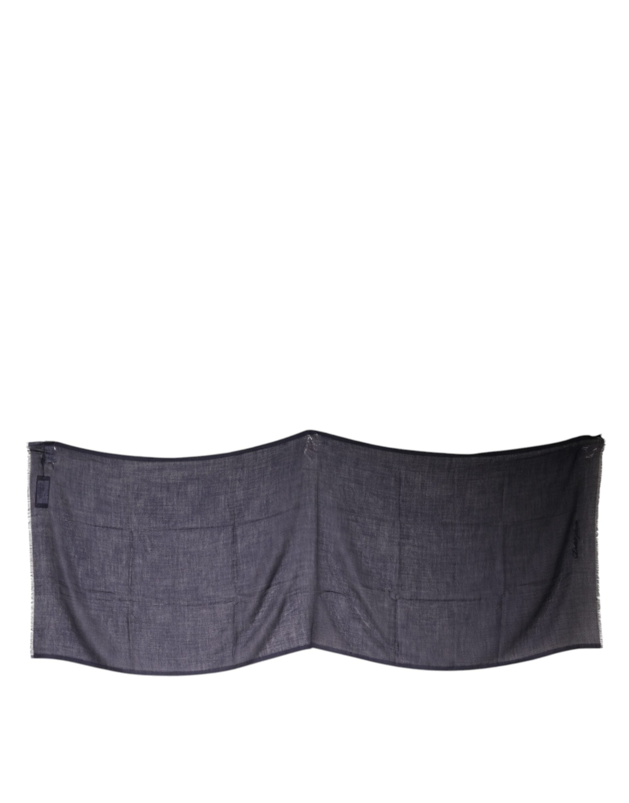 Dolce & Gabbana Black Cashmere Foulard Neck Wrap Shawl Women's Scarf
