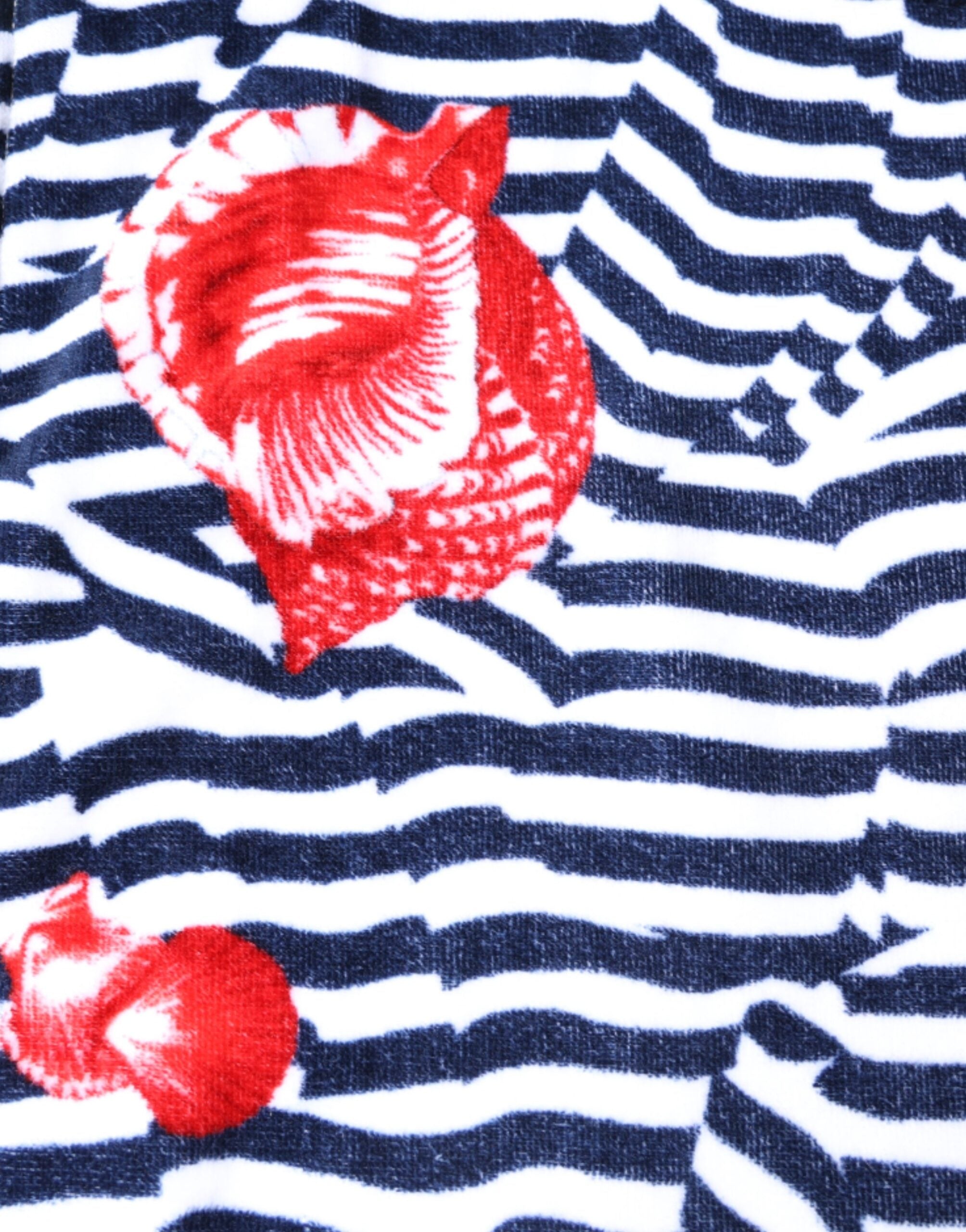 Dolce & Gabbana Multicolor Stripes Seashells Beach Women's Towel
