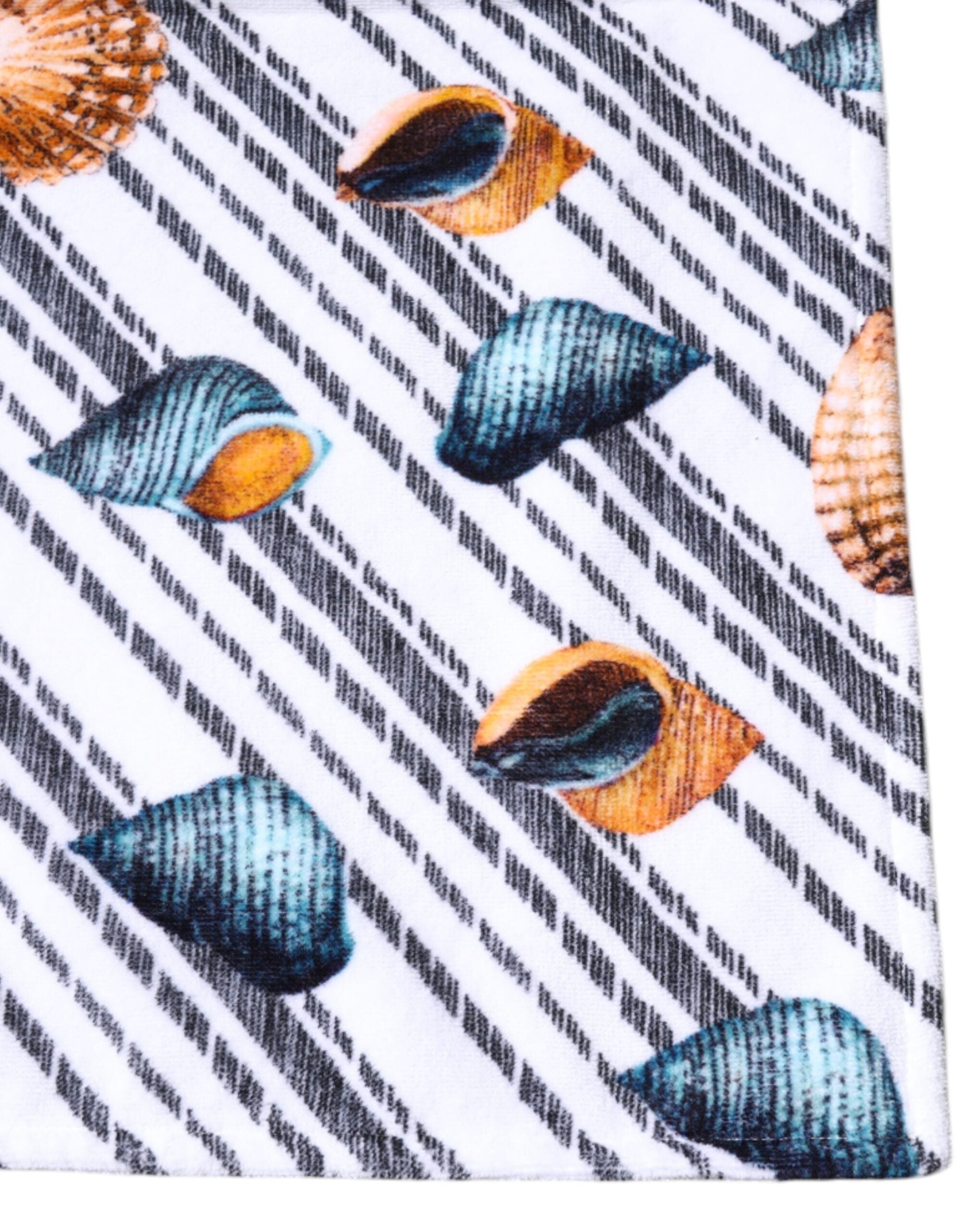 Dolce & Gabbana Multicolor Stripes Seashells Beach Women's Towel