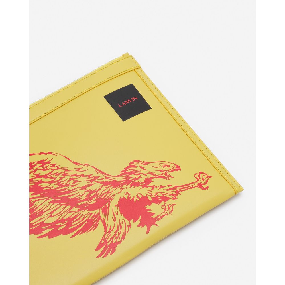 Lanvin "Yellow Leather Men Men's Wallet"