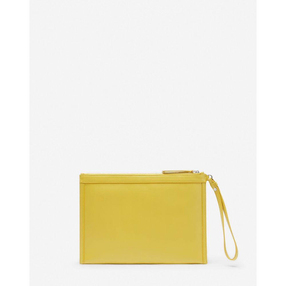 Lanvin "Yellow Leather Men Men's Wallet"