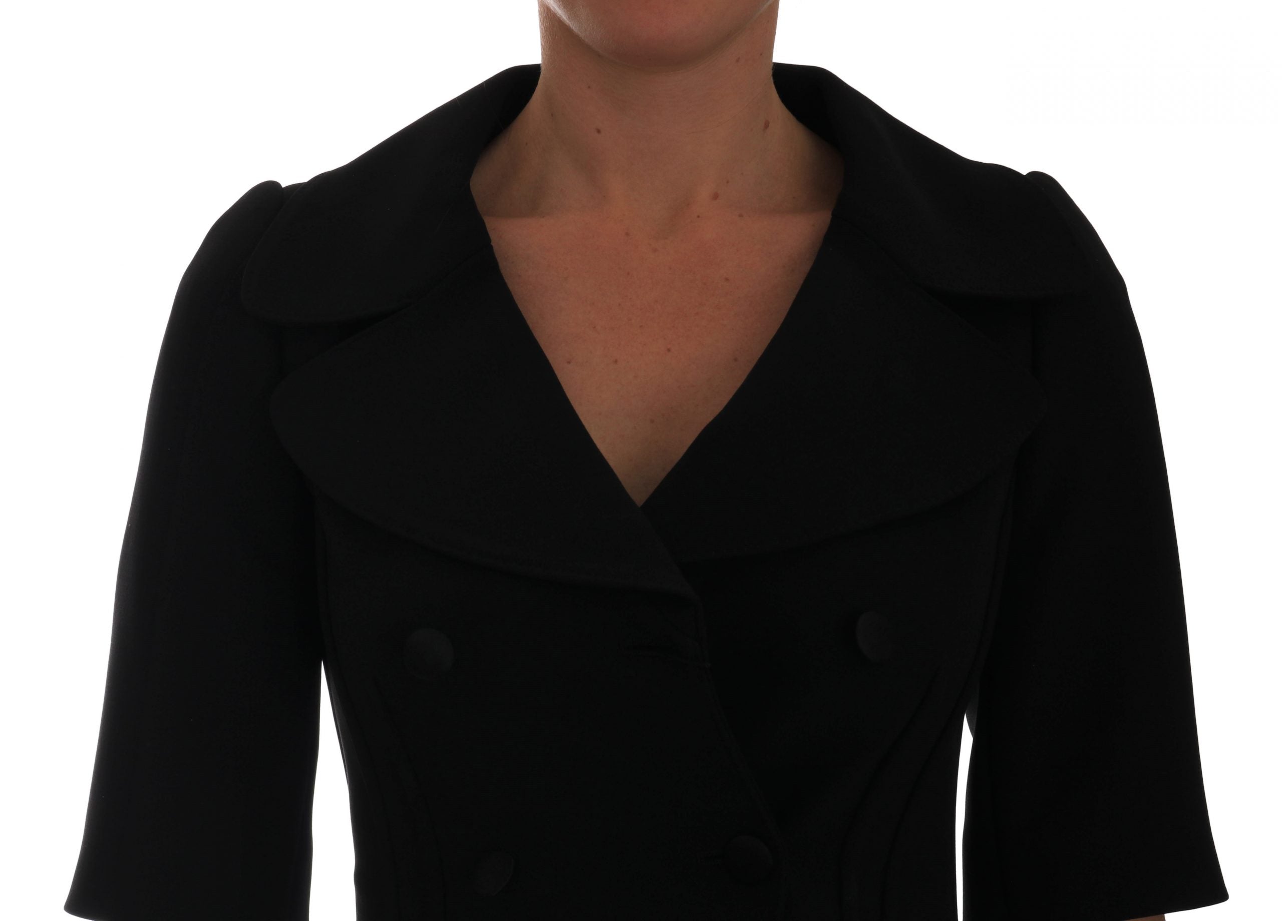 Dolce & Gabbana Black Short Croped Jacket Women's Blazer