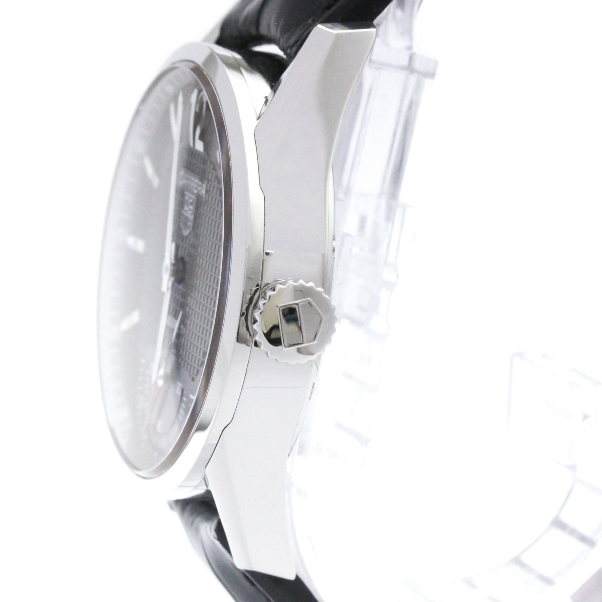 Tag Heuer Carrera Calibre 01 Manual Stainless Steel And Alligator Watch (Pre-Owned)