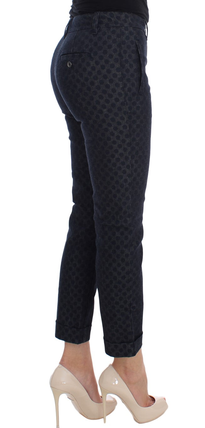 Dolce & Gabbana Polka Dotted Slim Capris Women's Jeans