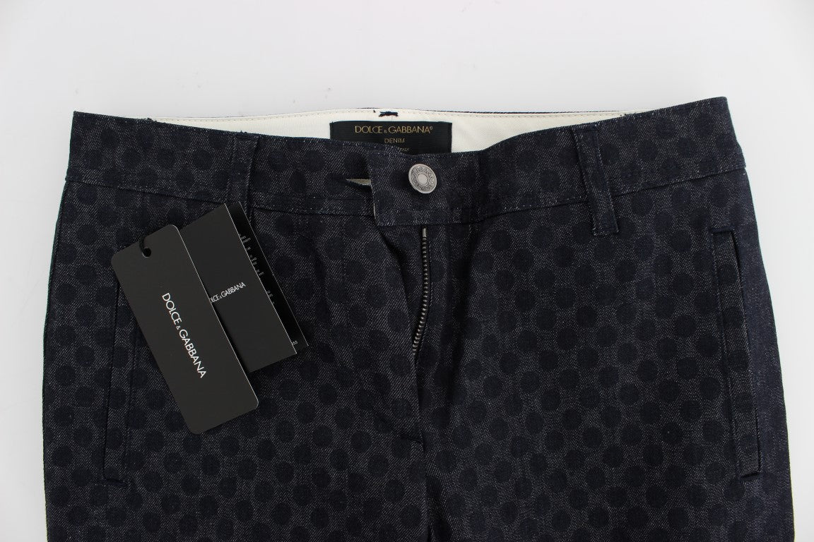 Dolce & Gabbana Polka Dotted Slim Capris Women's Jeans