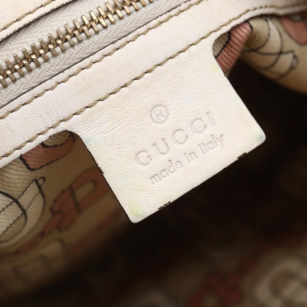 Gucci Jolicoeur Messenger Gg Canvas Beige Canvas Shoulder Bag Bag (Pre-Owned)
