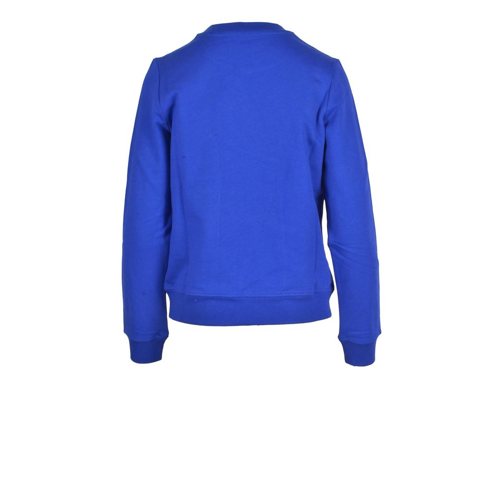 Love Moschino Blue Cotton Women's Sweatshirt
