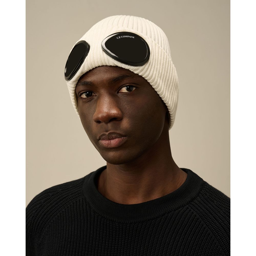 C.P. Company Black Wool Hats & Men's Cap