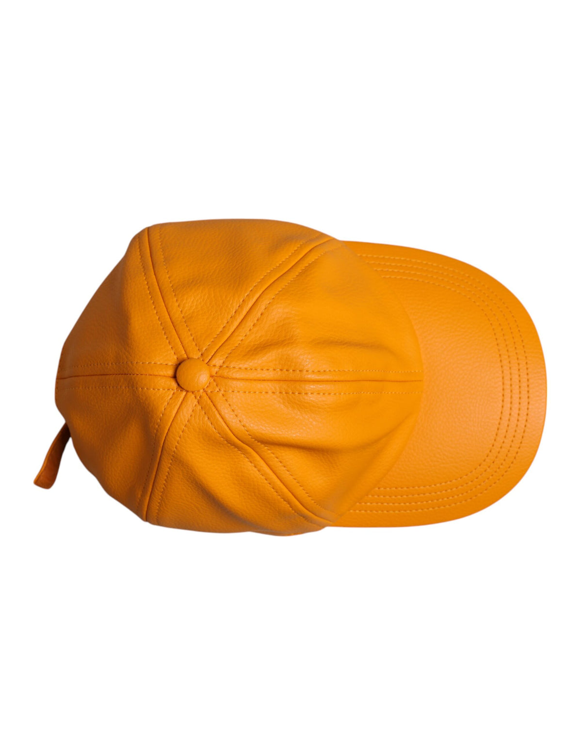 Dolce & Gabbana Orange Cotton 6 Panels Baseball Men's Cap