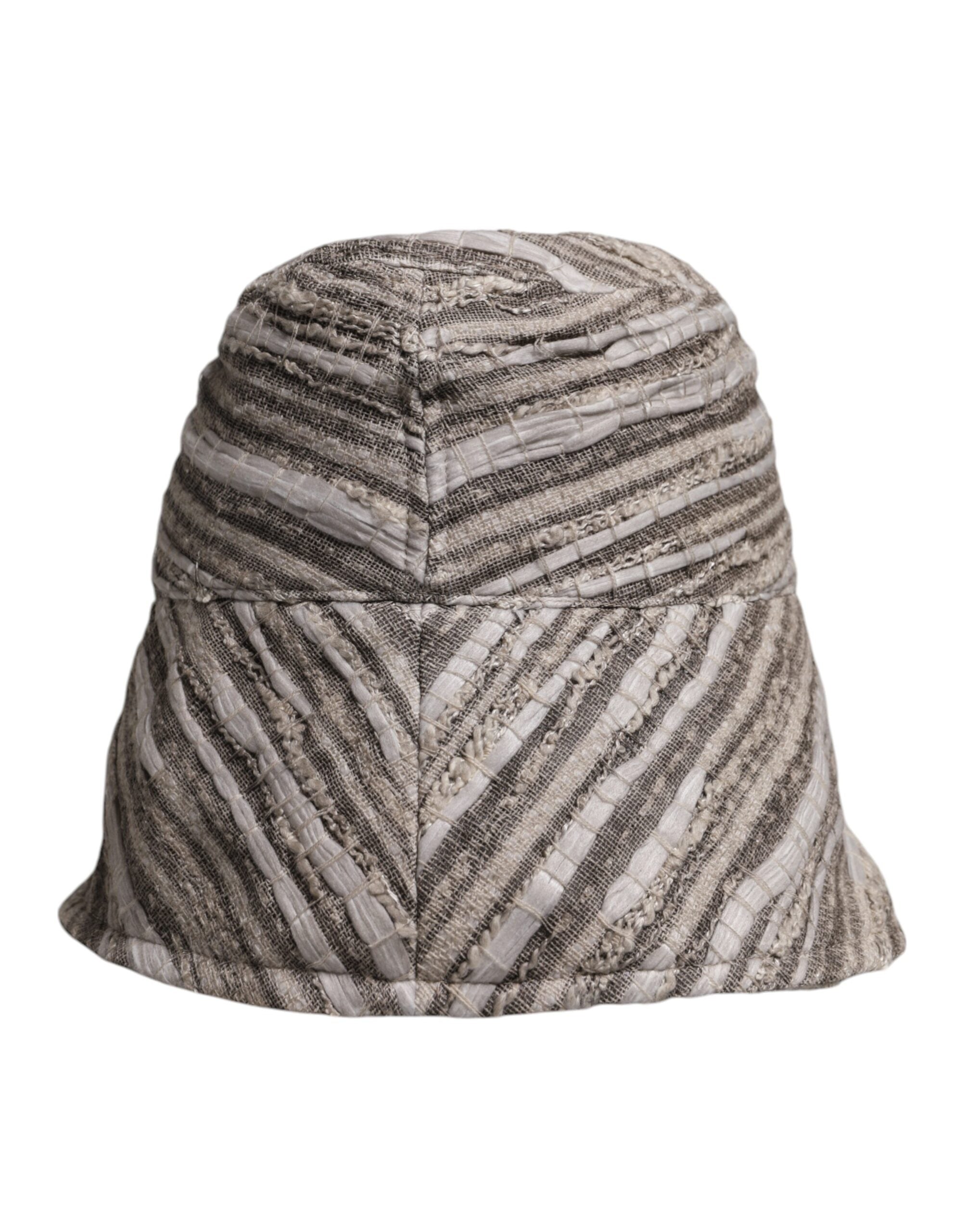 Dolce & Gabbana Multicolor Stripes Cotton Bucket Men's Cap