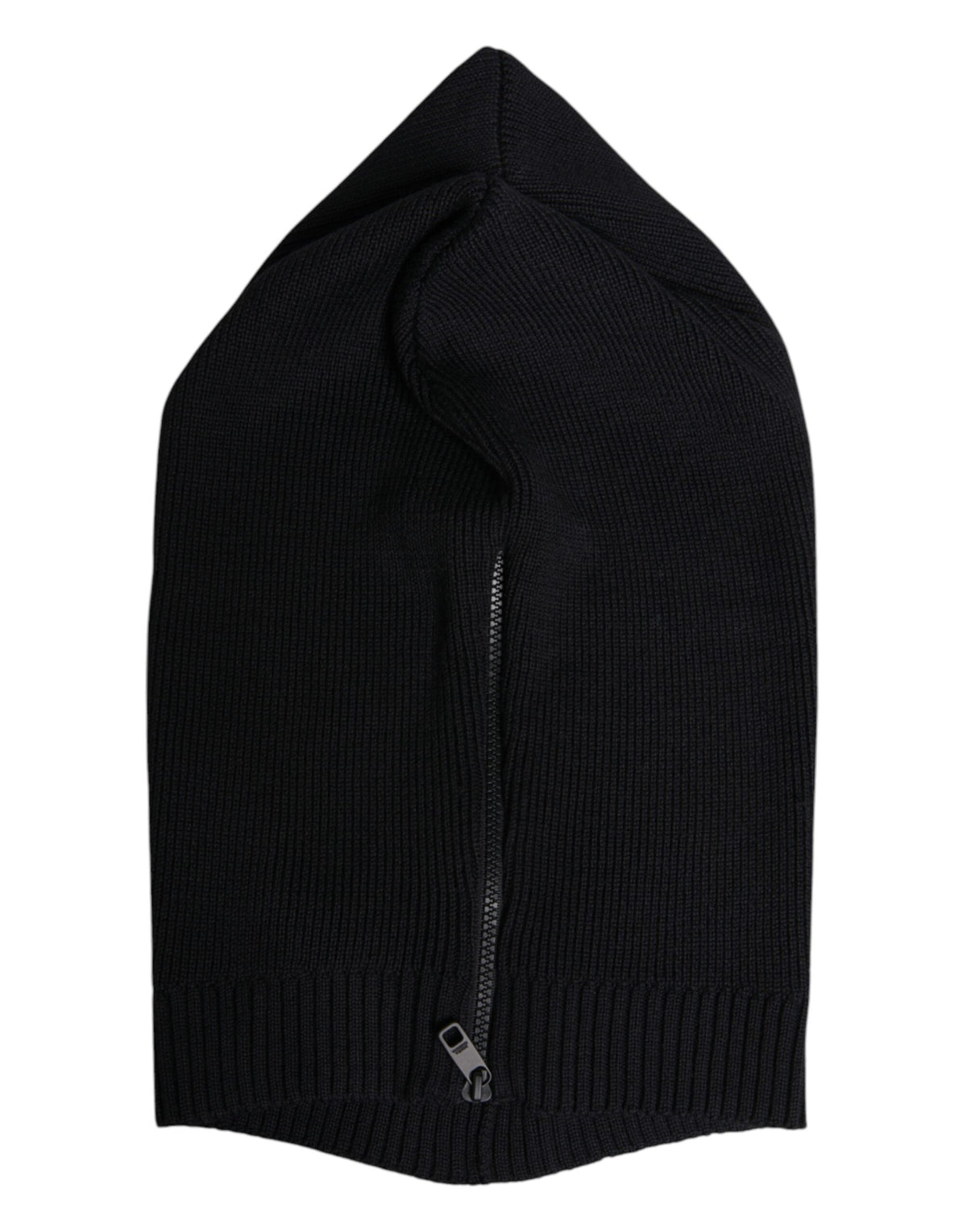 Dolce & Gabbana Black Wool Whole Head Wrap Balaclava Men's Hat