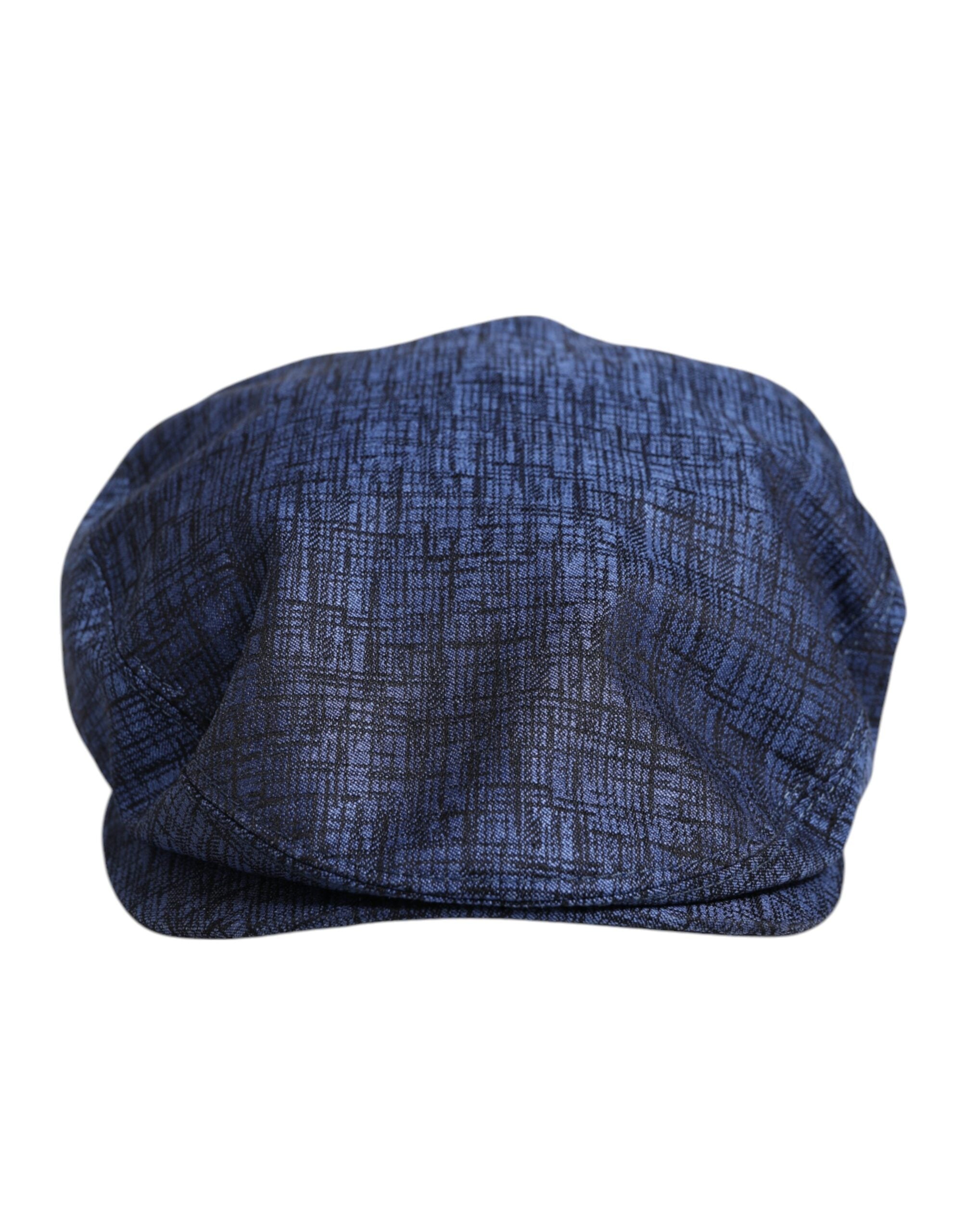 Dolce & Gabbana Blue Cotton Stretch Newsboy Men's Hat