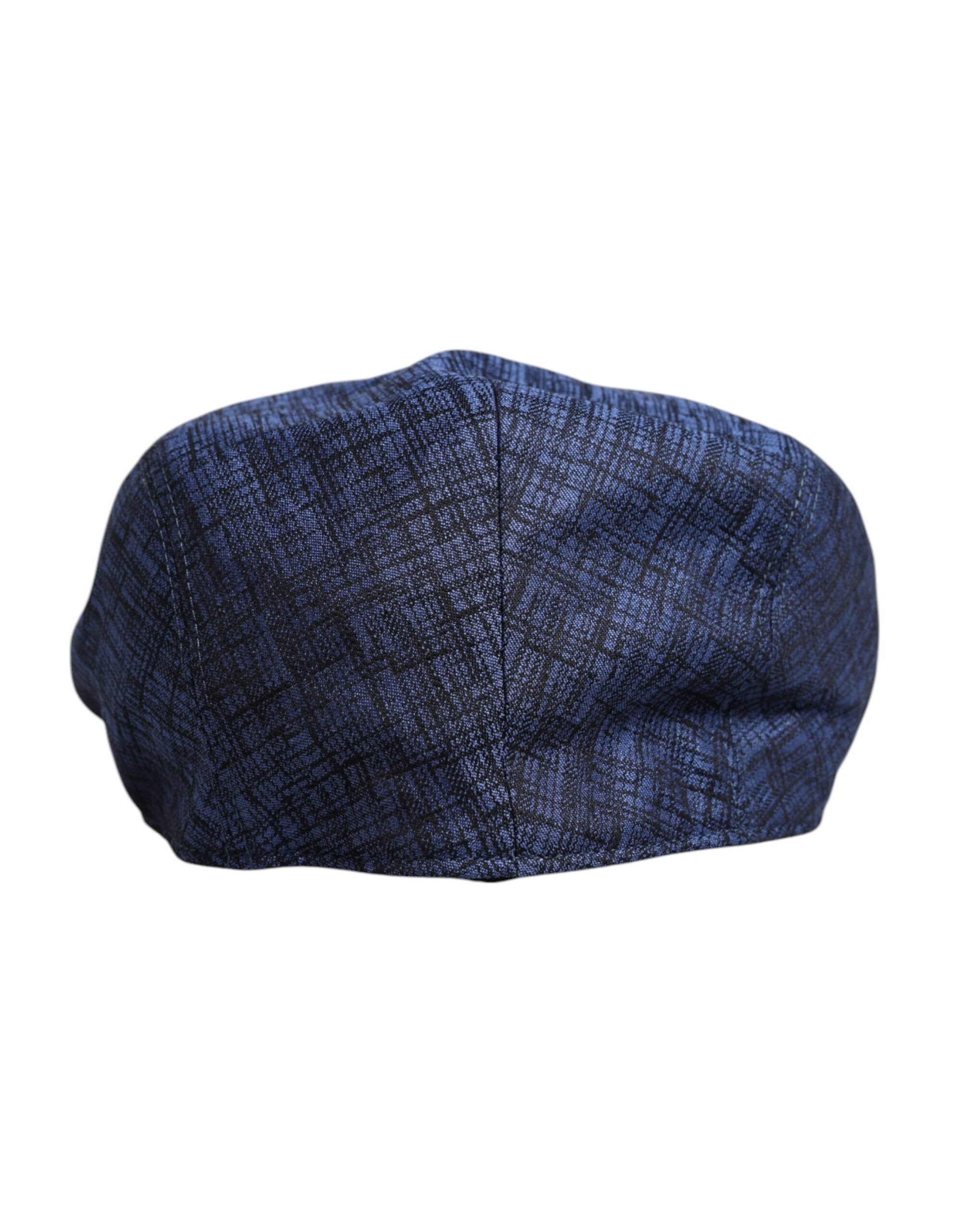 Dolce & Gabbana Blue Cotton Stretch Newsboy Men's Hat