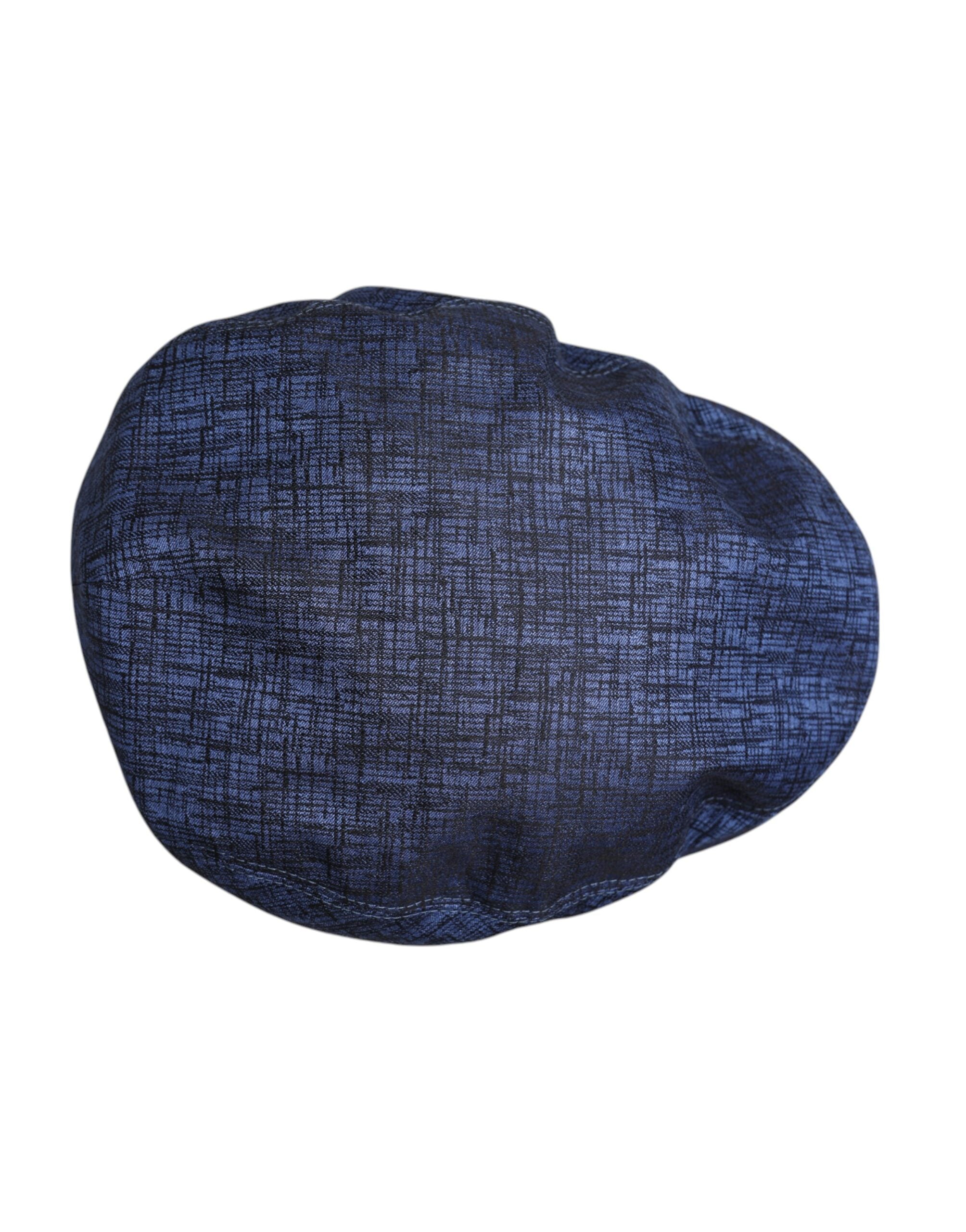 Dolce & Gabbana Blue Cotton Stretch Newsboy Men's Hat
