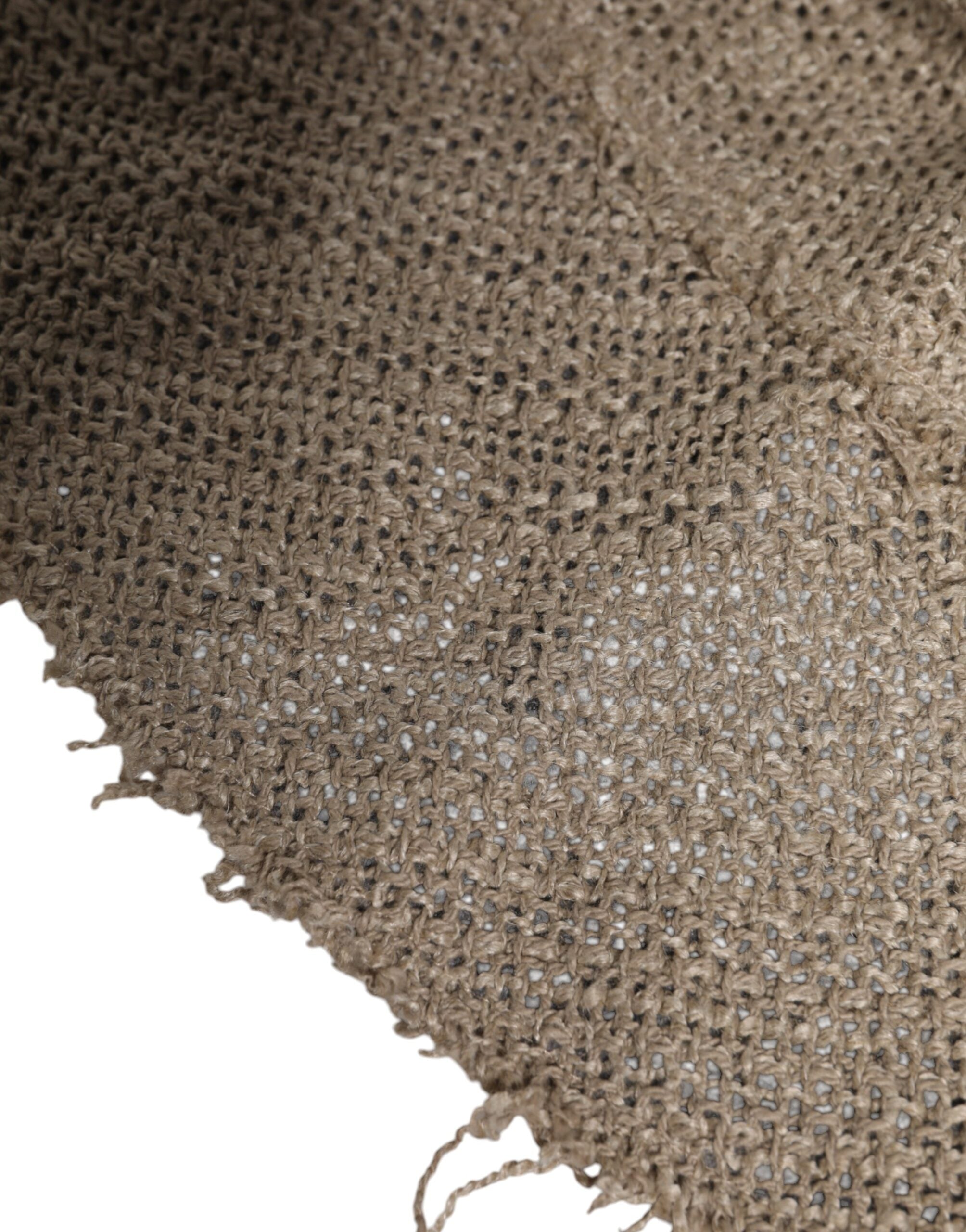 Dolce & Gabbana Beige Linen Wide Brim Bucket Men's Hat