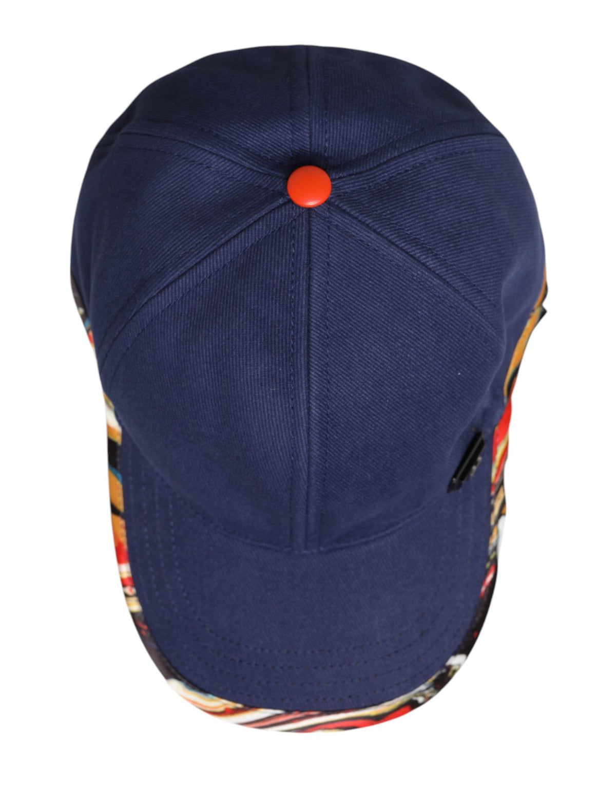 Dolce & Gabbana Blue Cotton 6 Panels Baseball Men's Cap