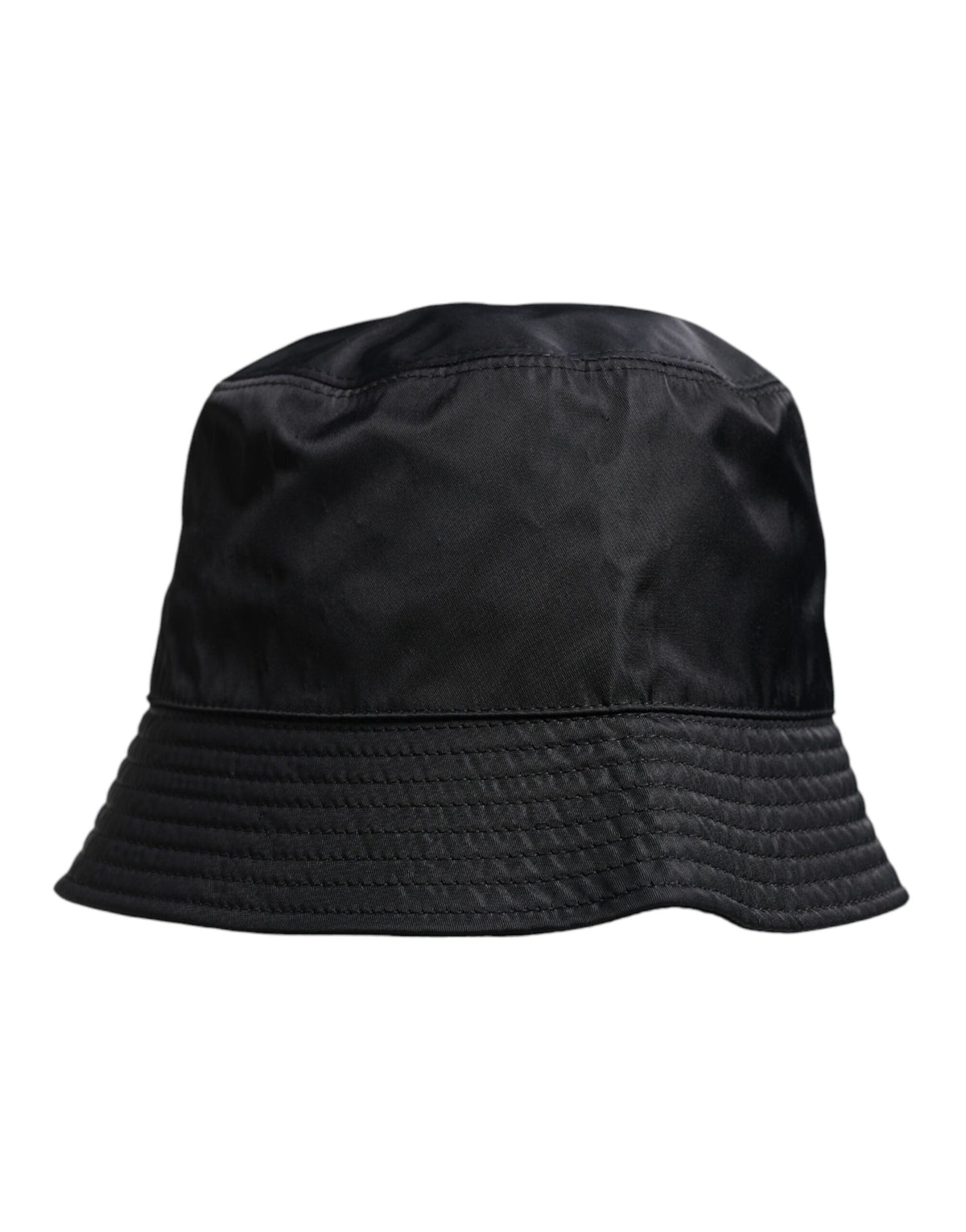Dolce & Gabbana Black Cotton Wide Brim Bucket Men